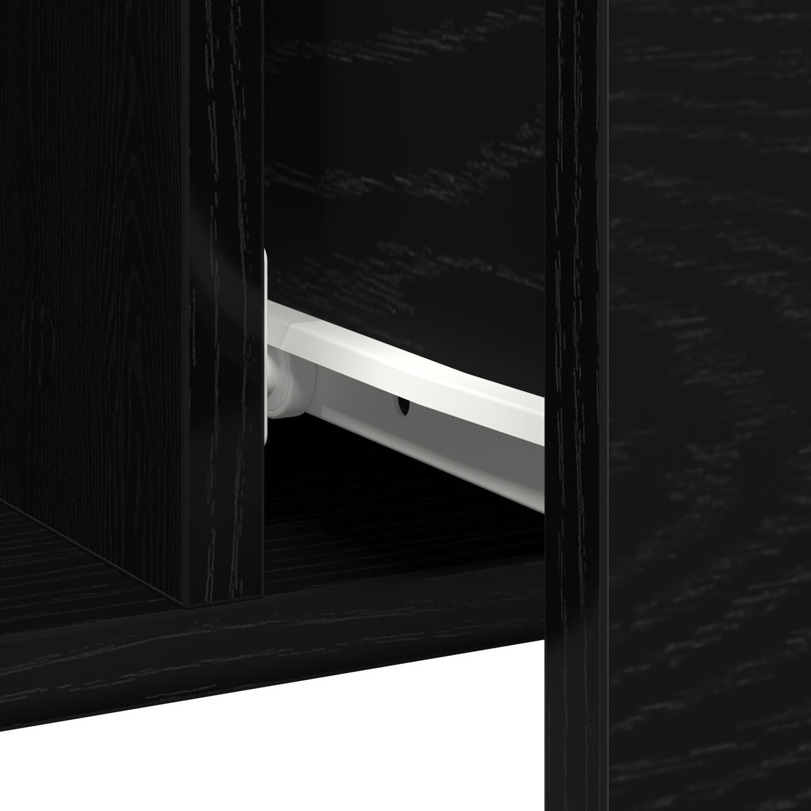 Sideboard Black Oak 100x36x60 cm Engineered Wood - Image 10