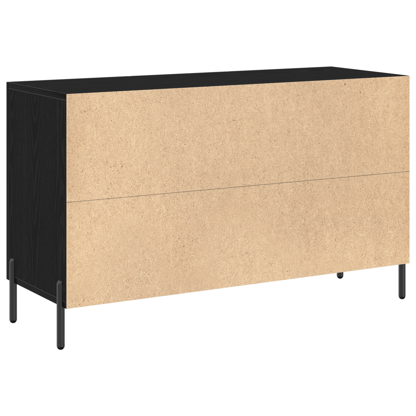 Sideboard Black Oak 100x36x60 cm Engineered Wood - Image 6