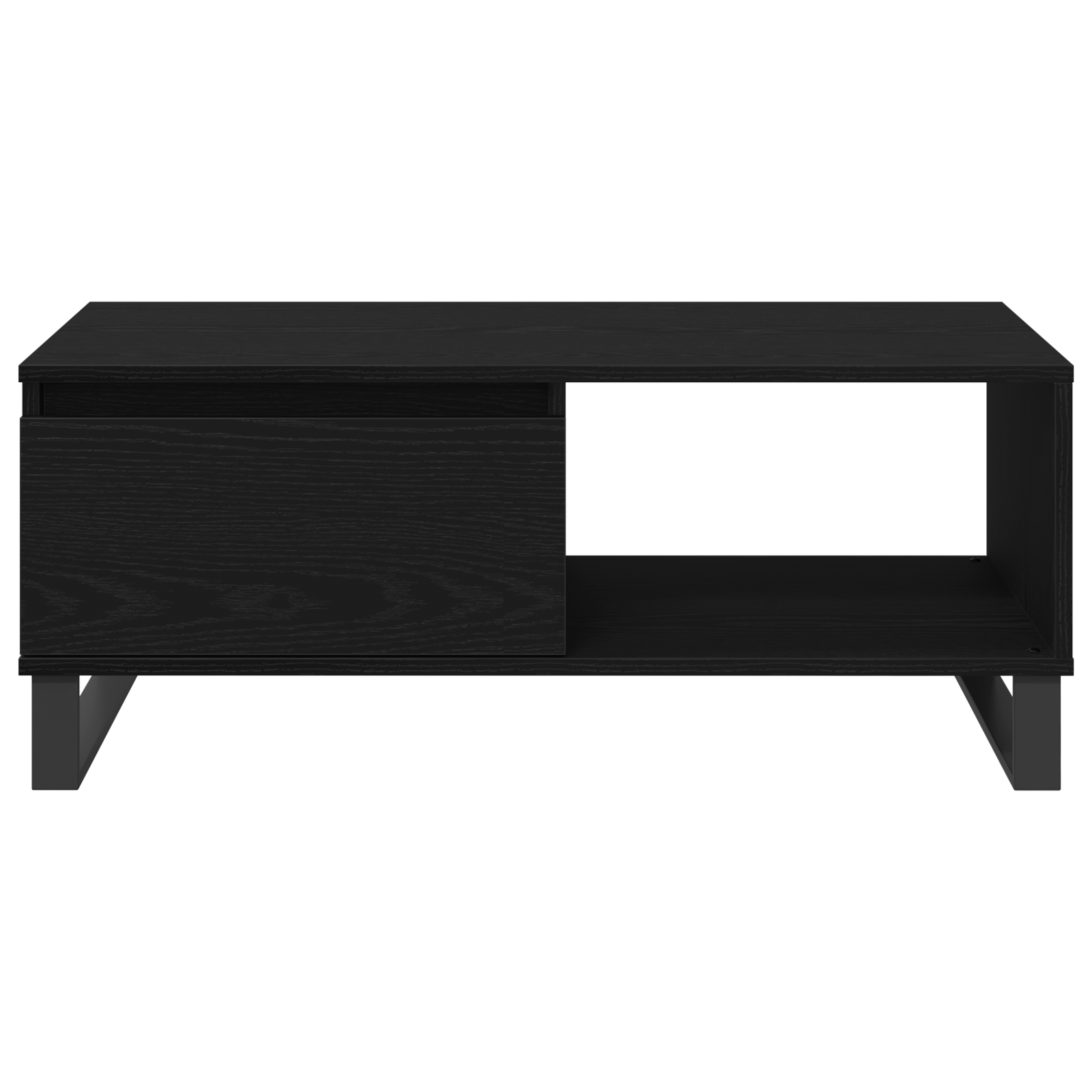 Coffee Table Black Oak 90x50x36,5 cm Engineered Wood - Image 7