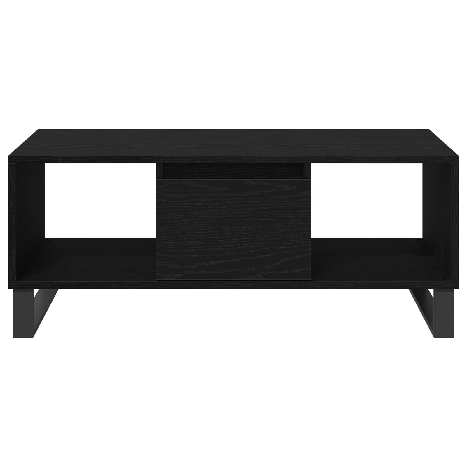 Coffee Table Black Oak 90x50x36,5 cm Engineered Wood - Image 7