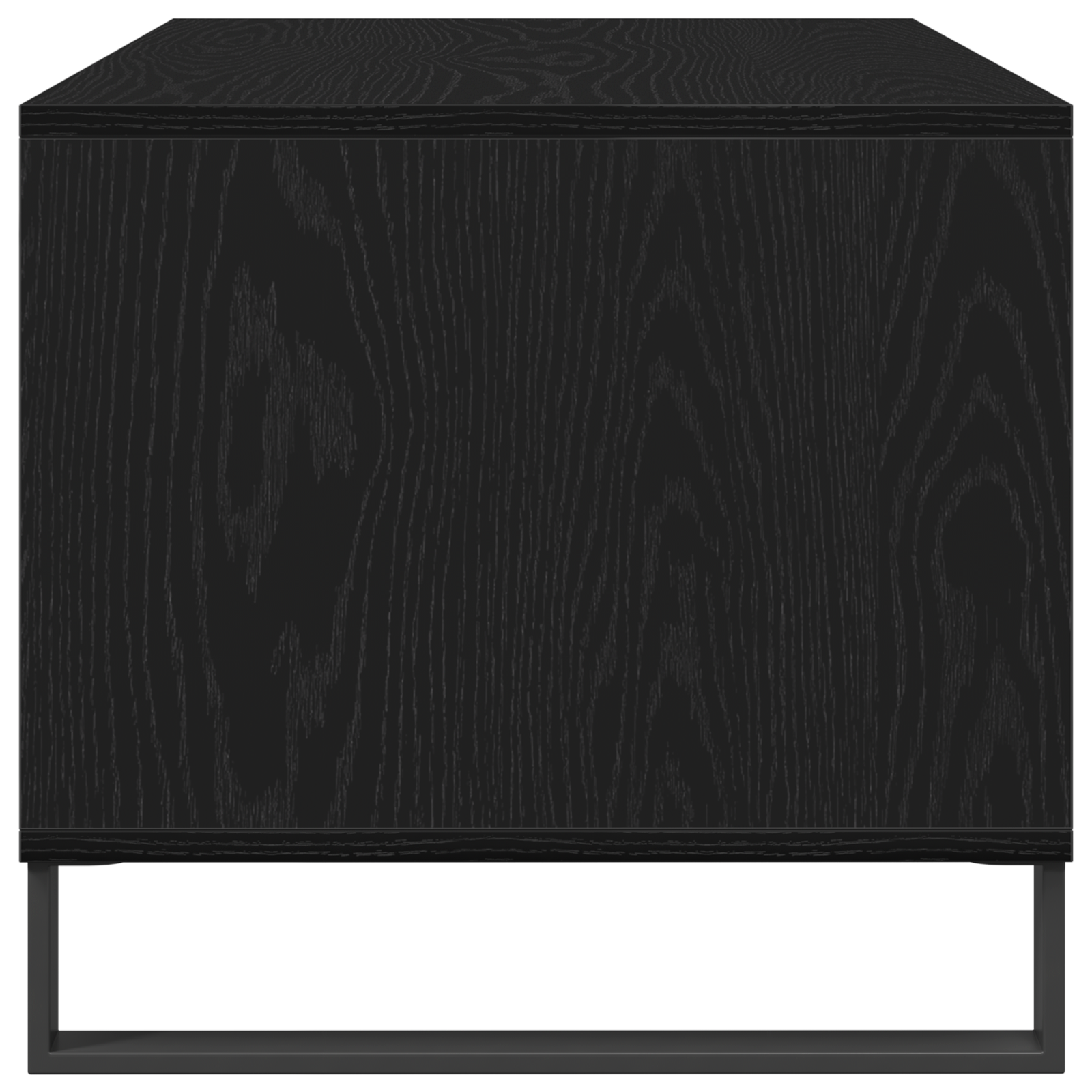 Coffee Table Black Oak 90x49x45 cm Engineered Wood - Image 7