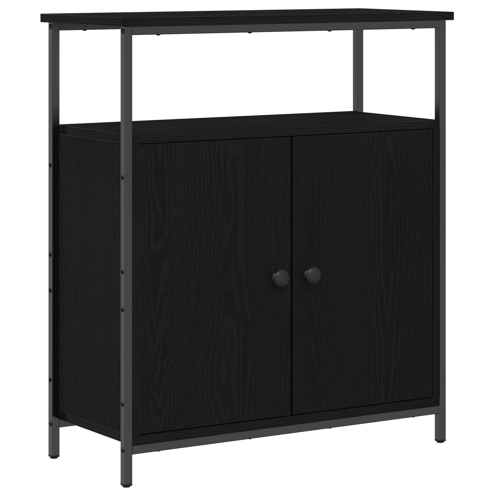 Wall-Mounted Cabinet Black Oak 69,5x34x90 cm Engineered Wood - Image 2