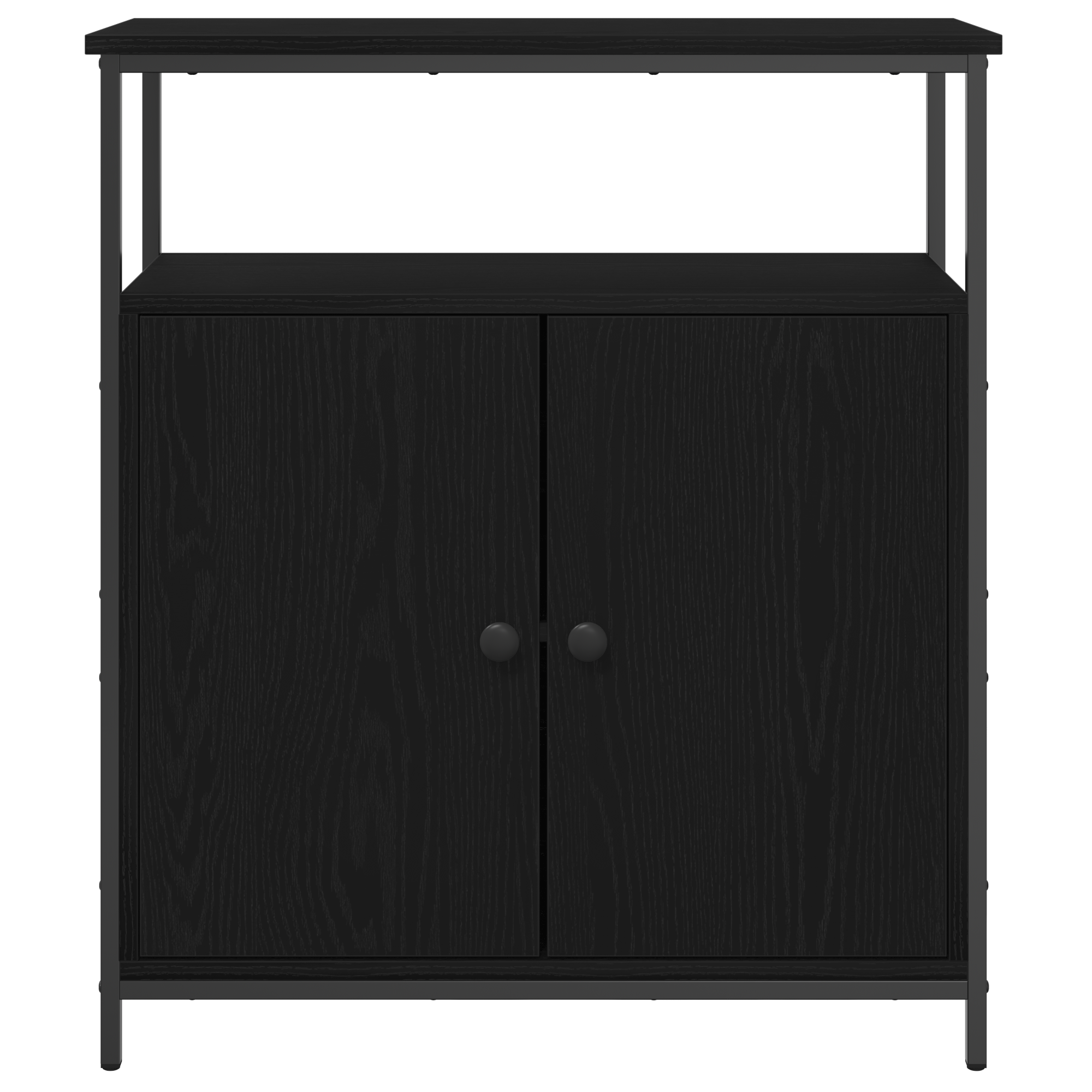 Wall-Mounted Cabinet Black Oak 69,5x34x90 cm Engineered Wood - Image 6