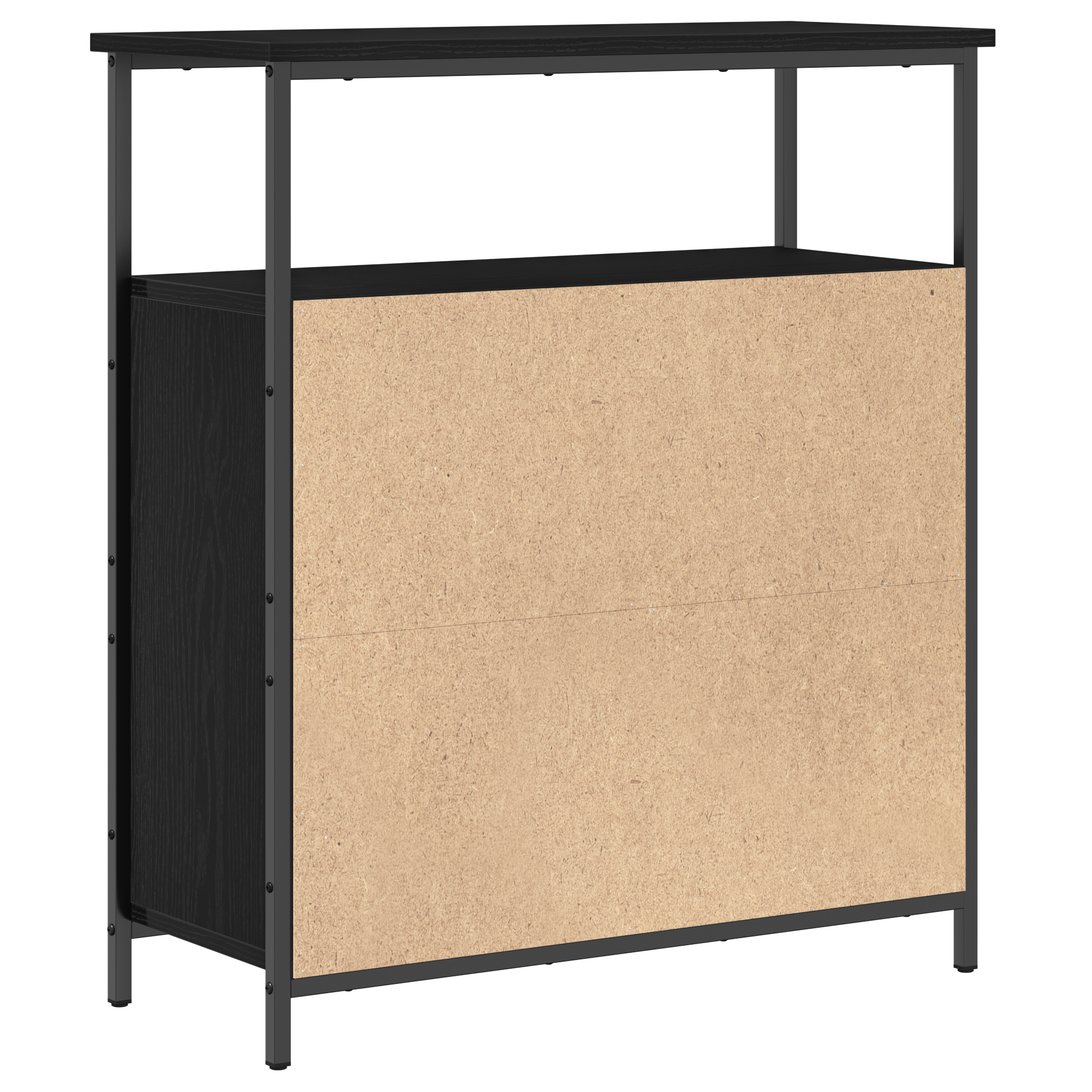 Sideboard Black Oak 70x30x80 cm Engineered Wood - Image 8