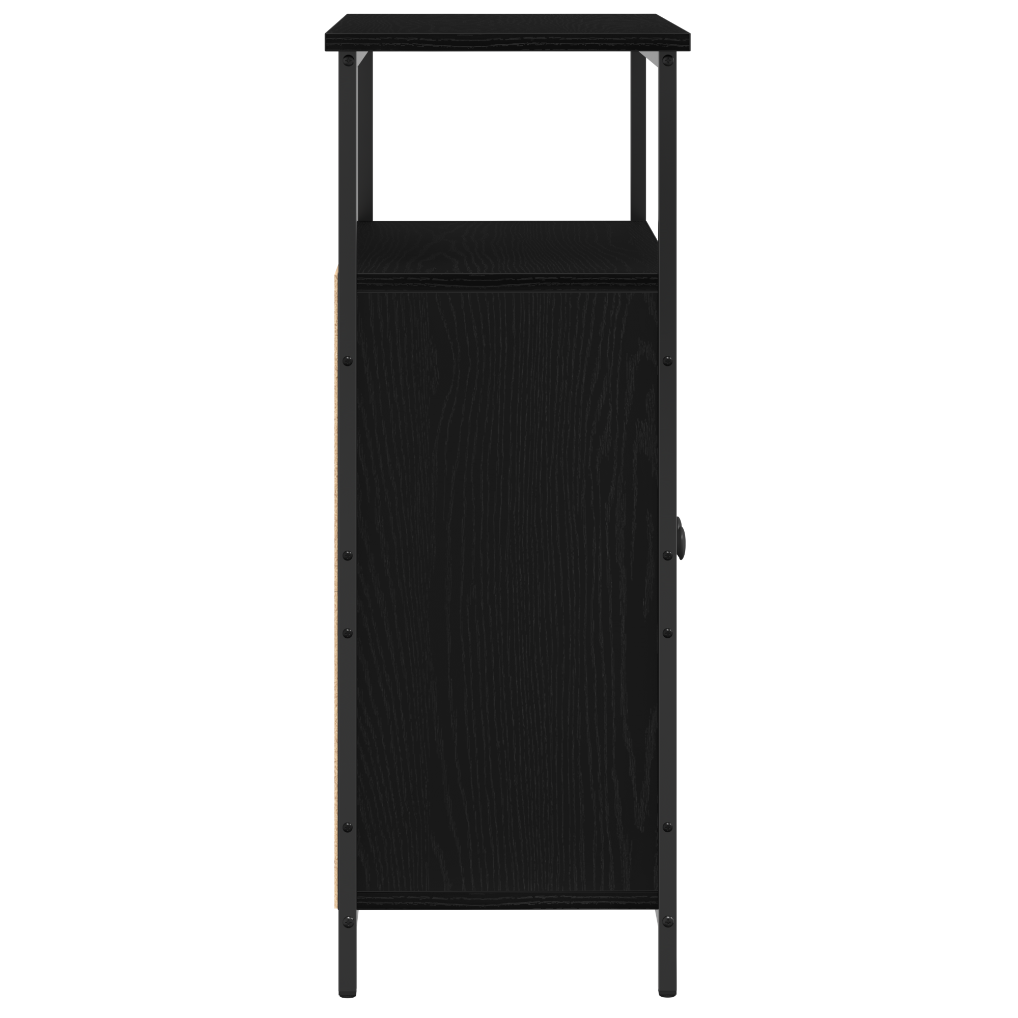 Sideboard Black Oak 70x30x80 cm Engineered Wood - Image 7