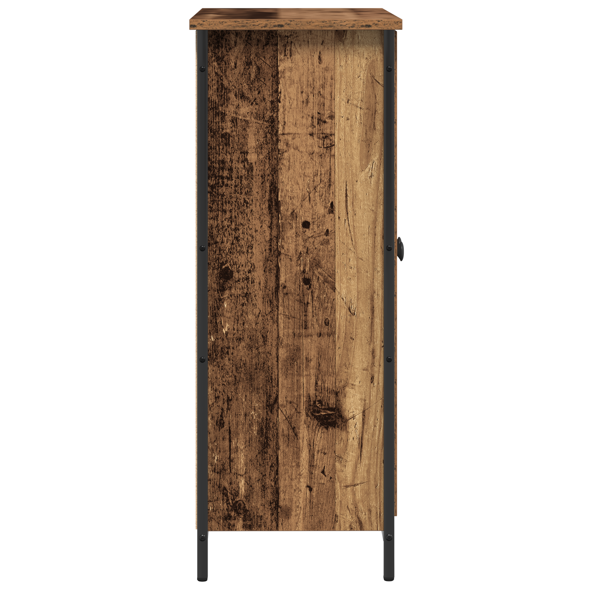 Sideboard Old Wood 70x30x80 cm Engineered Wood and Steel - Image 7