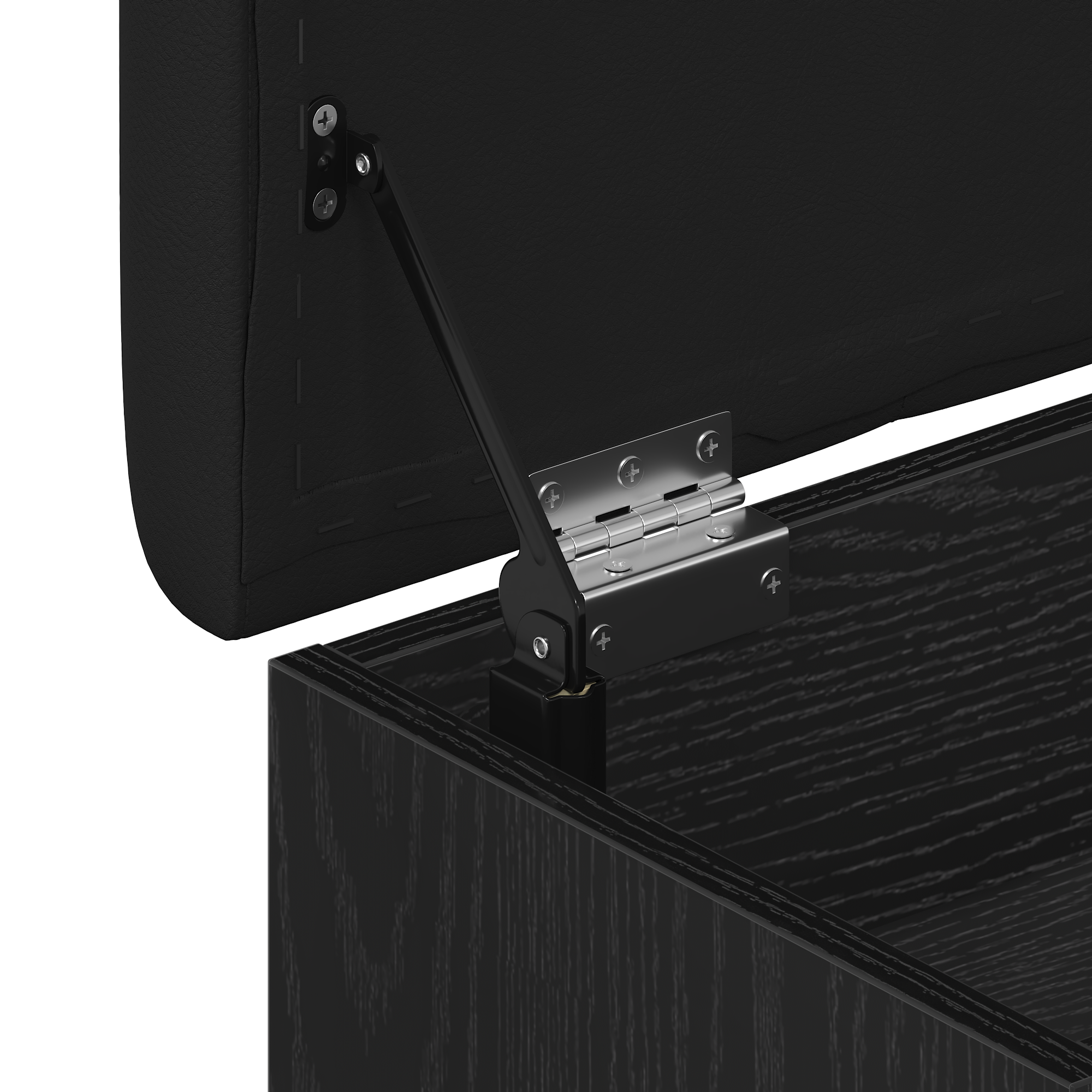 Storage Bench Black Oak 60x40x45 cm Engineered Wood - Image 9