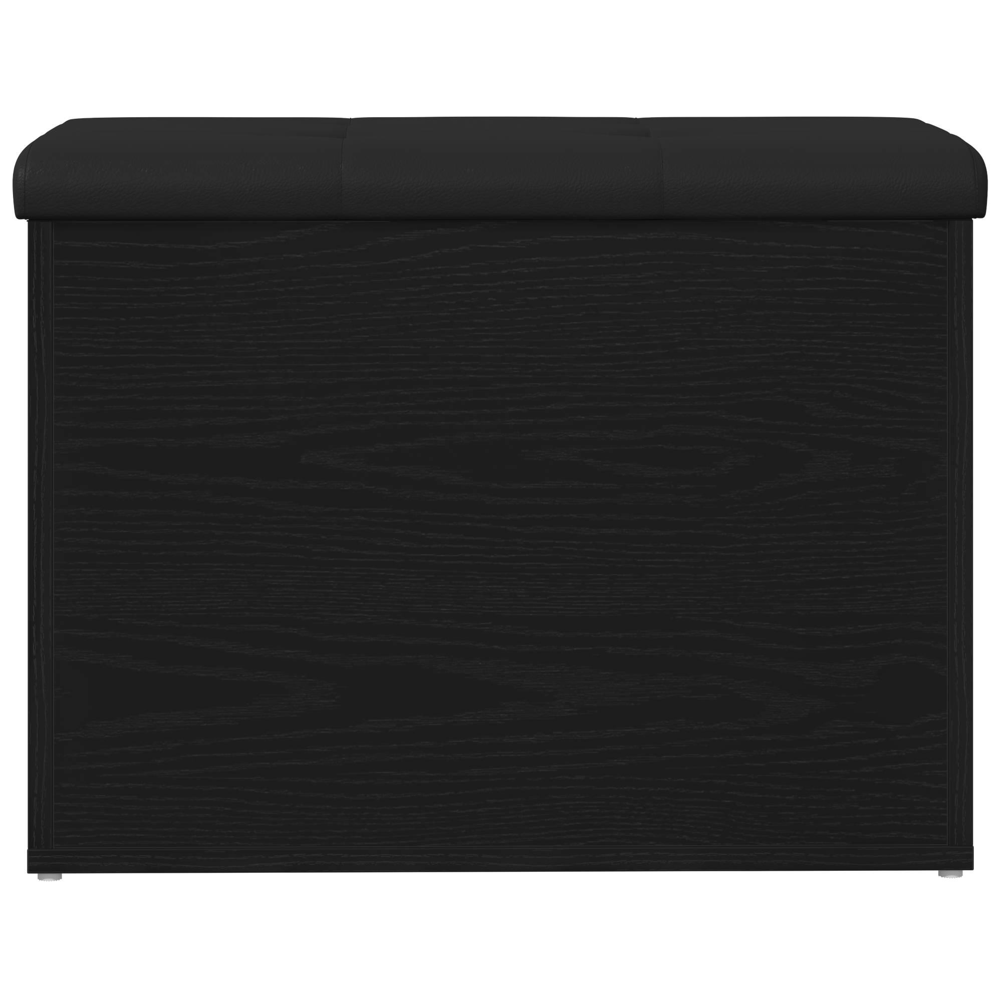 Storage Bench Black Oak 60x40x45 cm Engineered Wood - Image 6