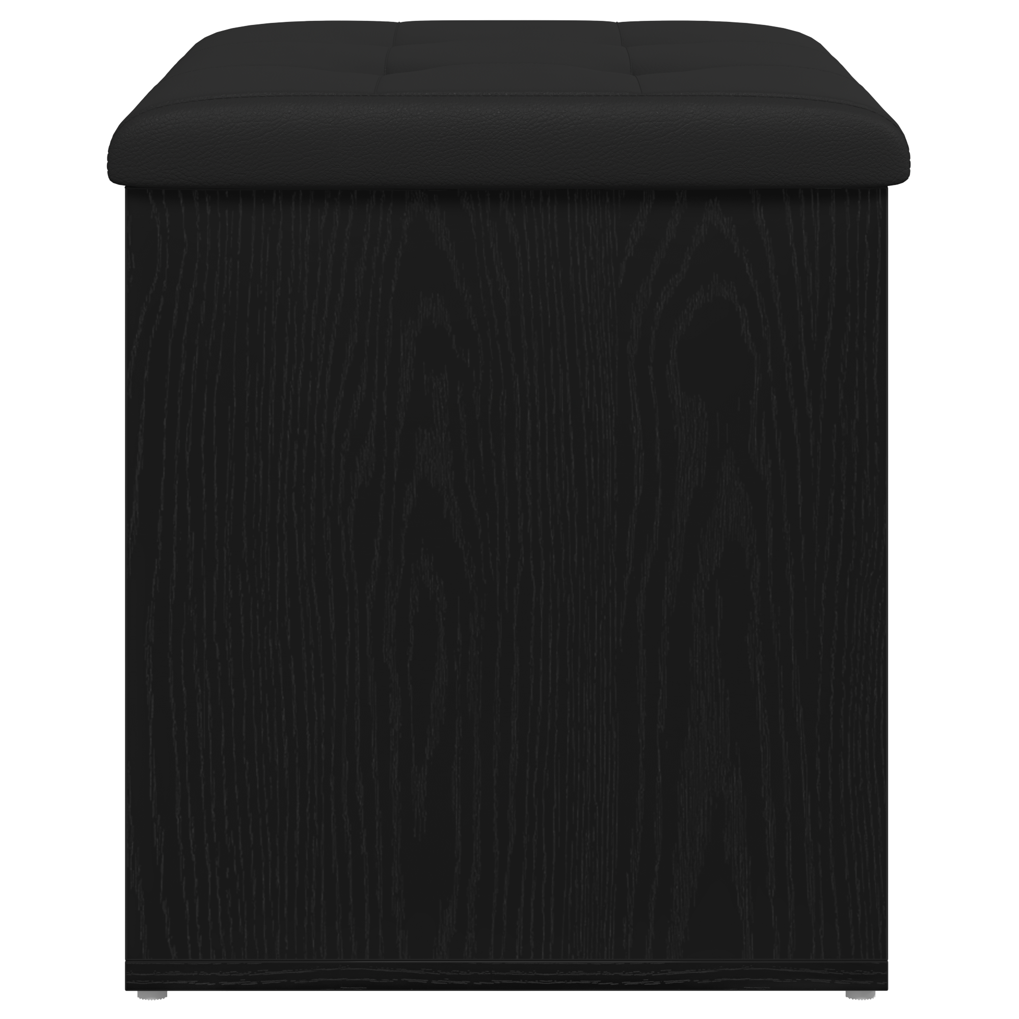 Storage Bench Black Oak 60x40x45 cm Engineered Wood - Image 7