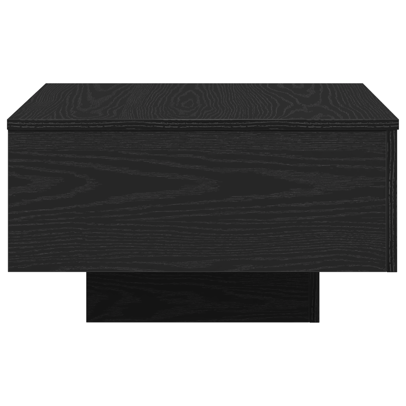 Black Oak Coffee Table 55x55x31 cm Made from Engineered Wood - Image 7