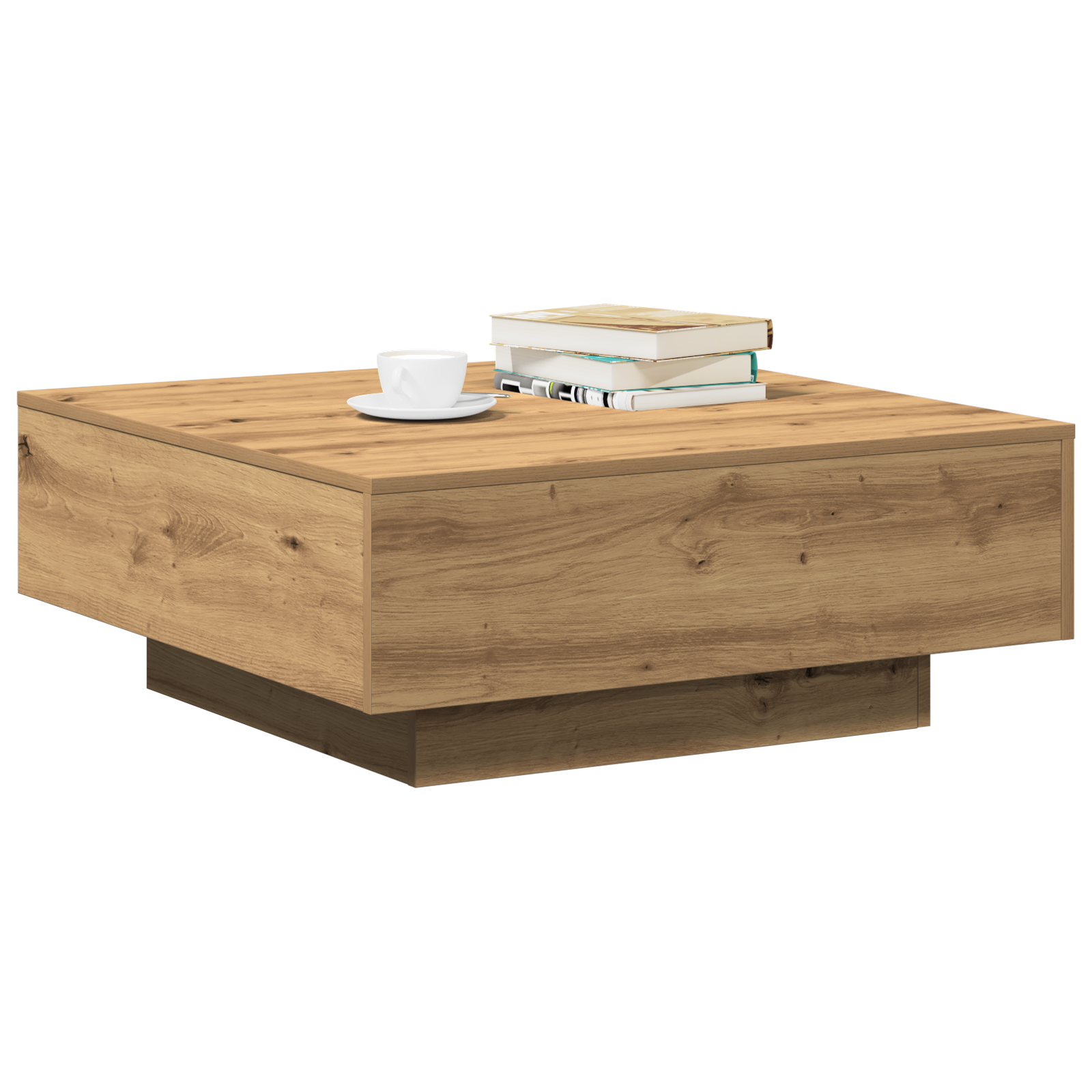 Coffee Table Artisan Oak 80x80x31 cm Engineered Wood - Image 3