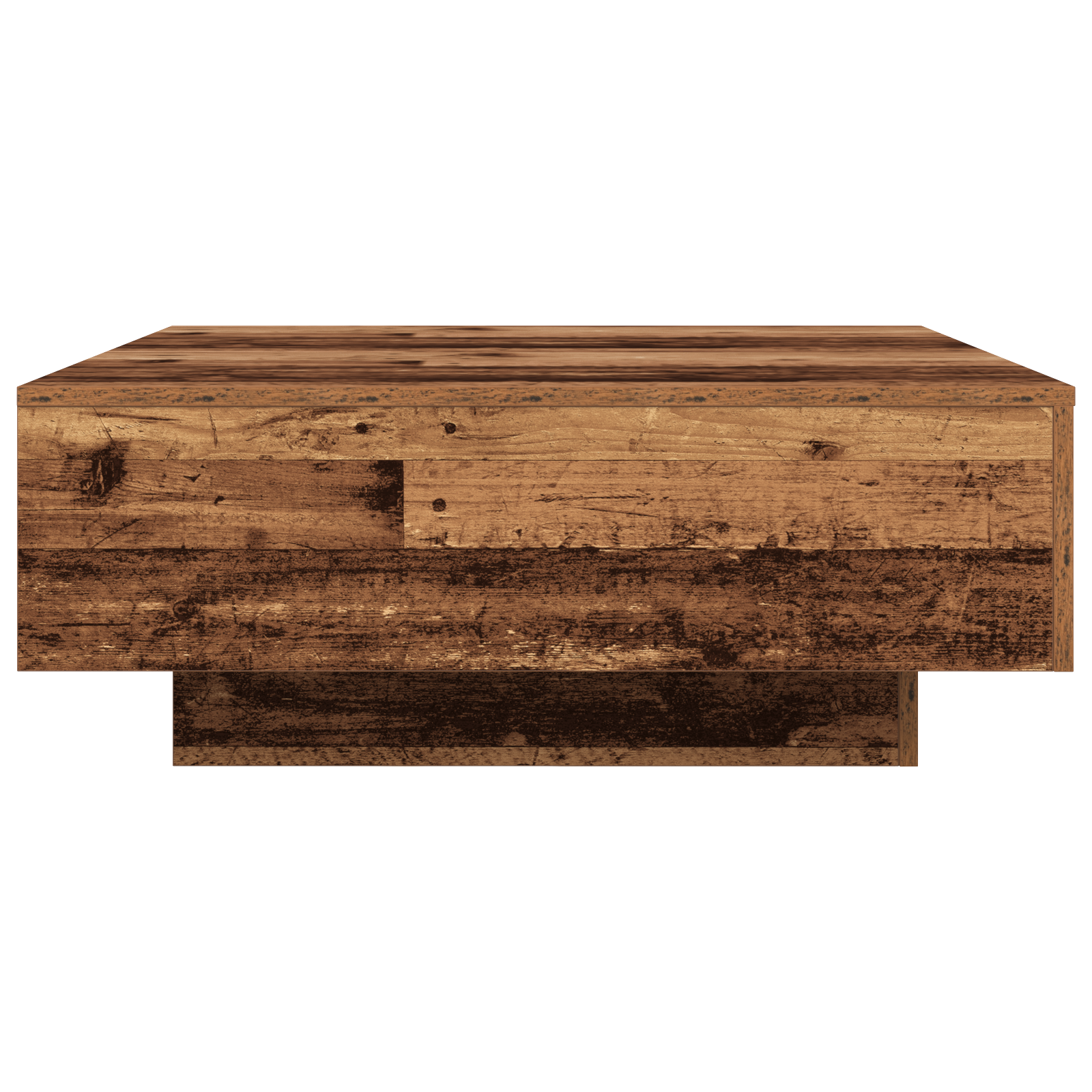 Coffee Table with LED Lights Old Wood 80x80x31 cm - Image 6