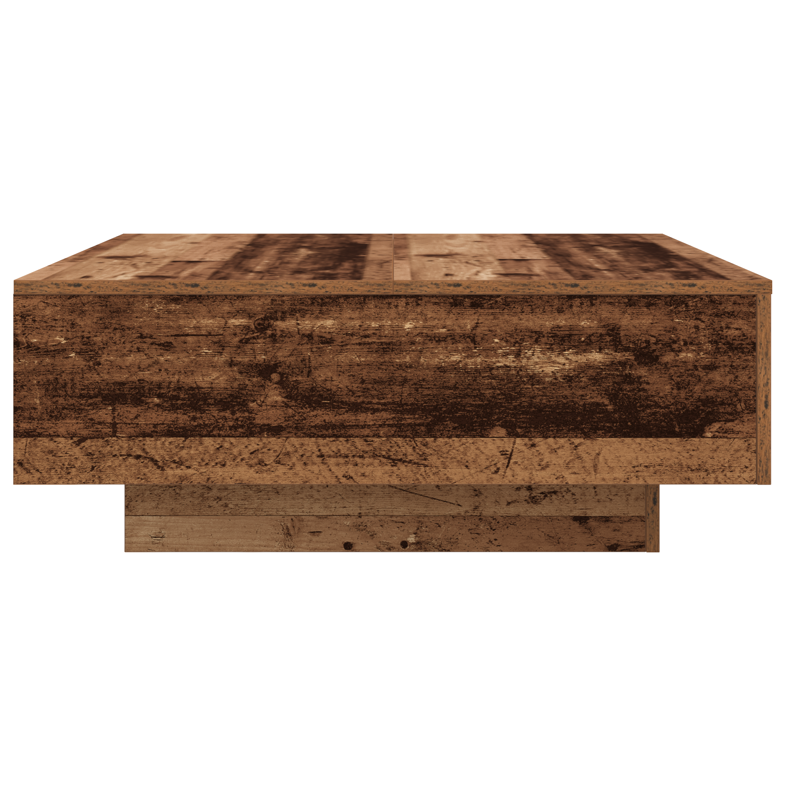 Coffee Table with LED Lights Old Wood 80x80x31 cm - Image 7