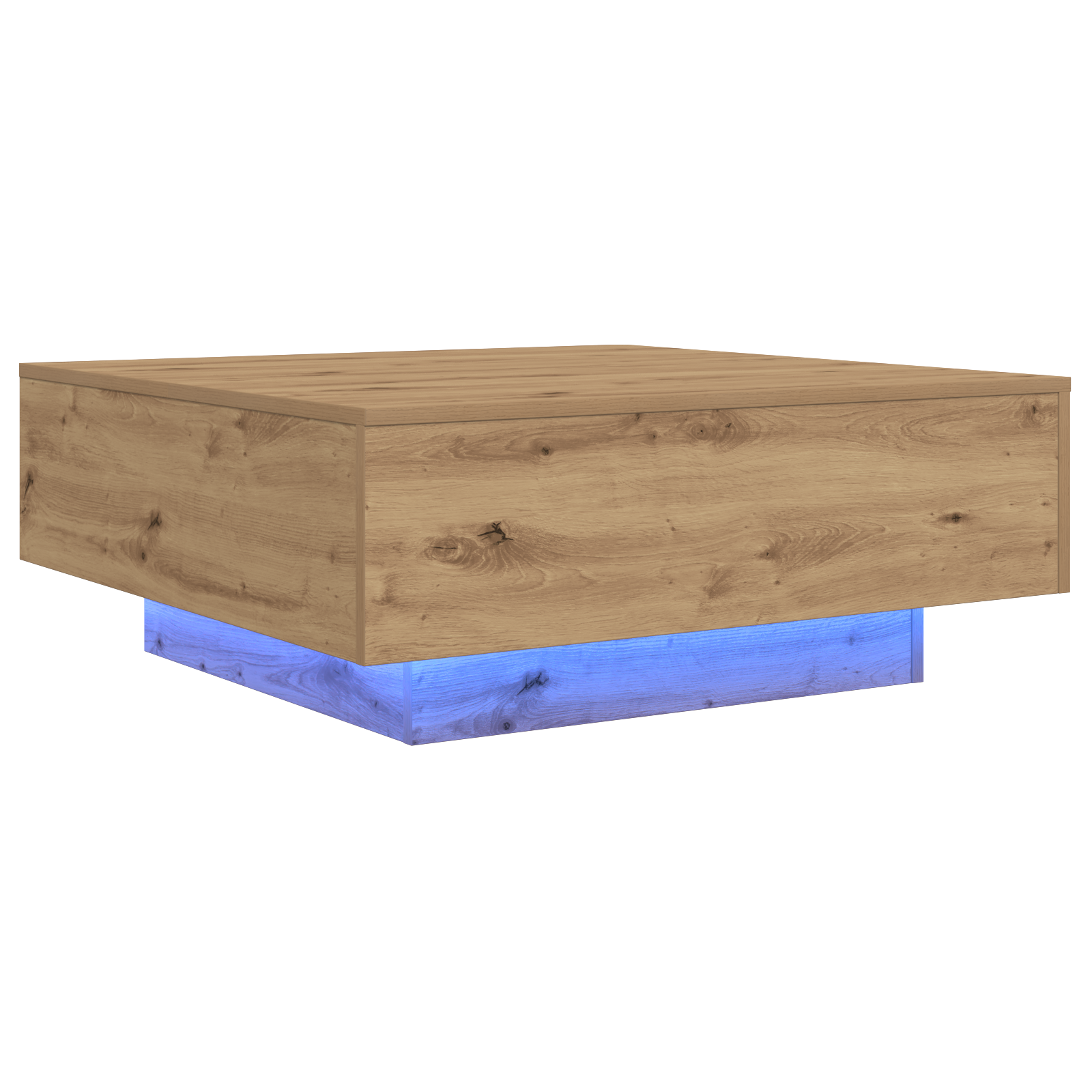 Масичка за кафе с LED лампи Артесан Бук 80x80x31 см - Image 2