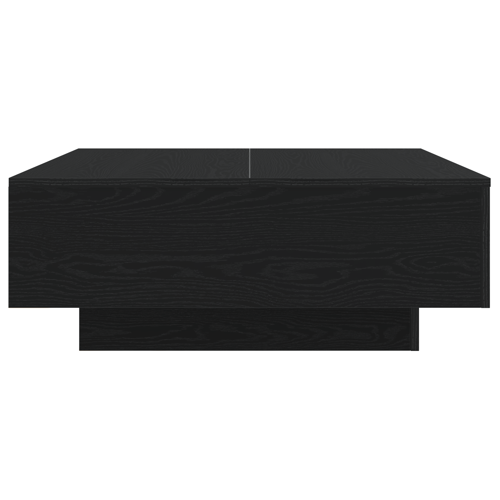 Coffee Table with LED Lights Black Oak 80x80x31 cm - Image 7