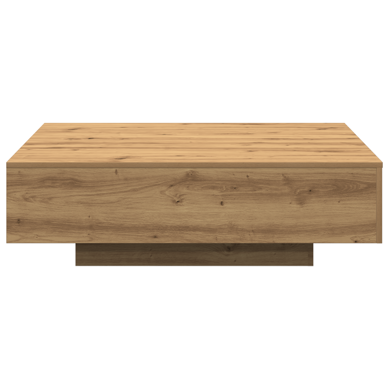 Artisan Oak Coffee Table, 100x100x31 cm, Made from Engineered Wood - Image 5