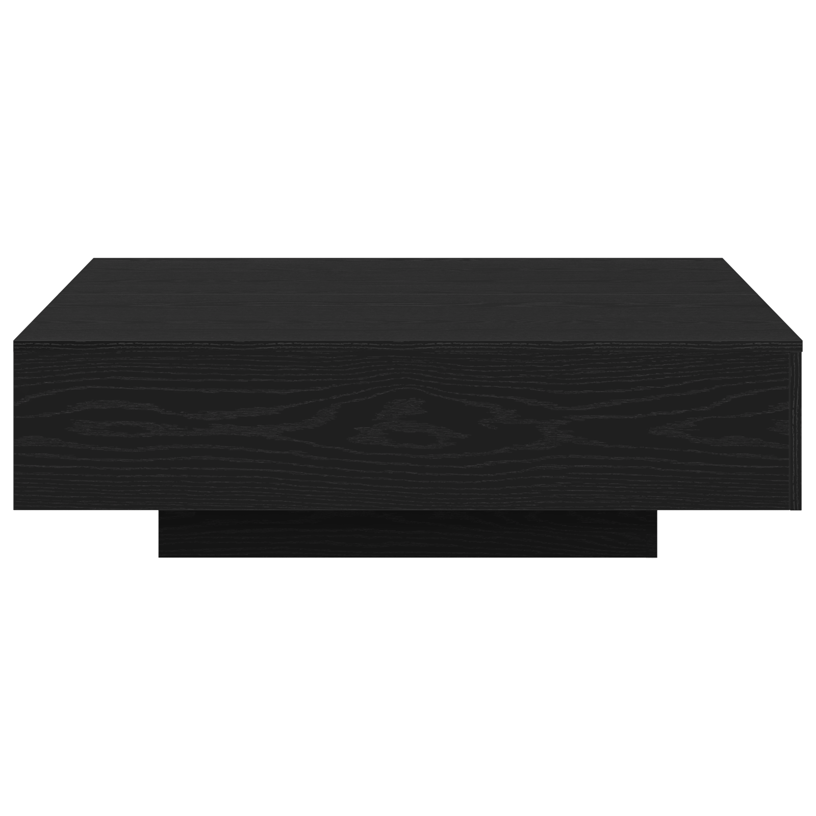 Coffee Table Black Oak 100x100x31 cm Engineered Wood - Image 2