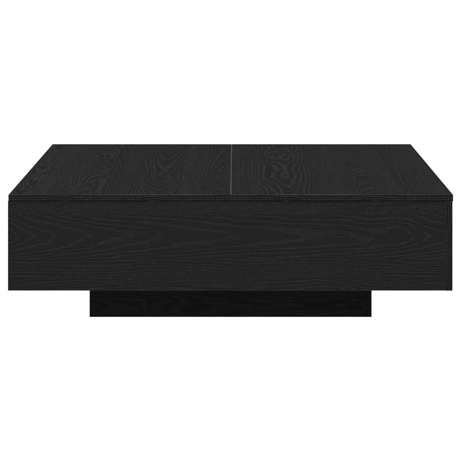 Coffee Table Black Oak 100x100x31 cm Engineered Wood - Image 4