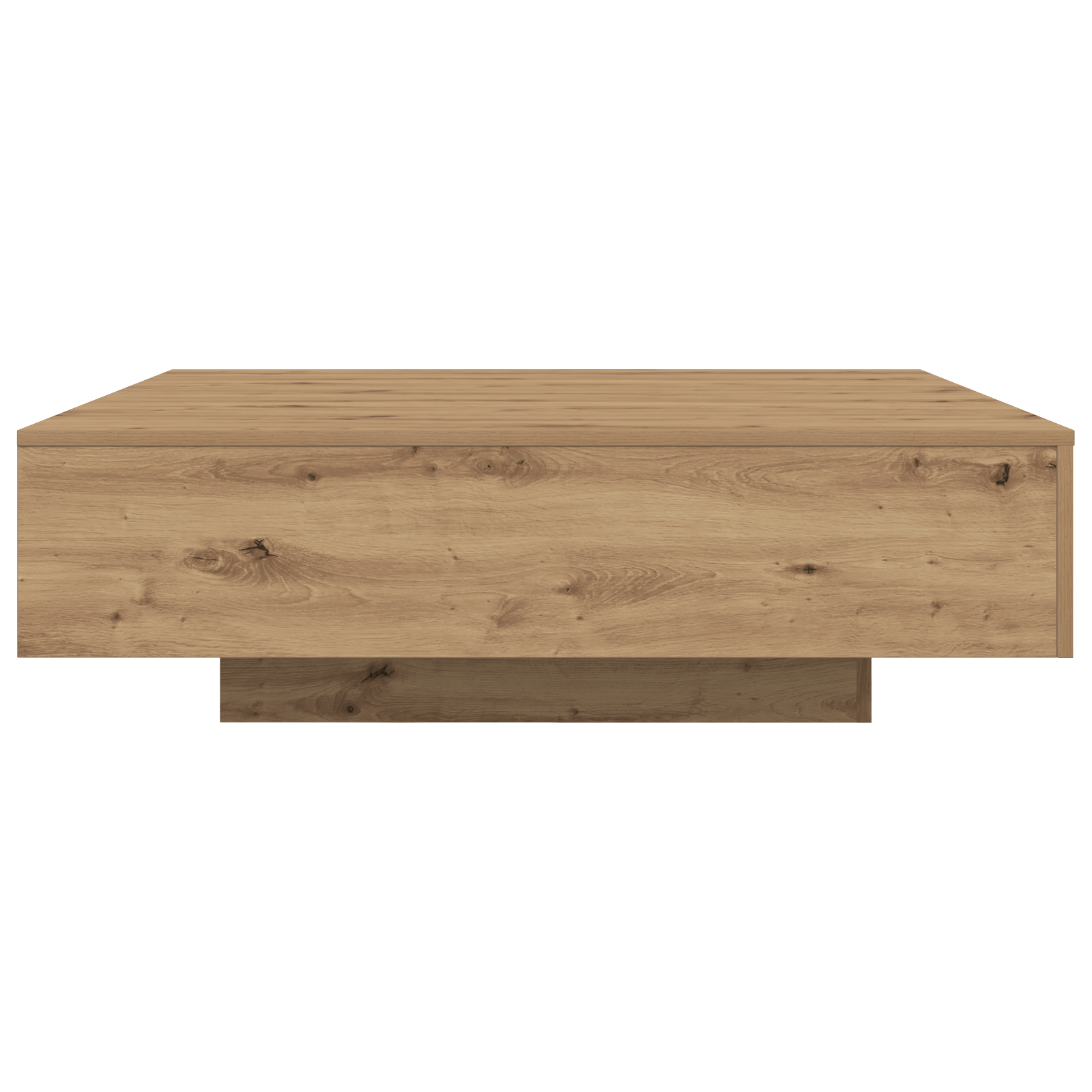 Coffee Table with LED Lights Artisan Oak 100x100x31 cm - Image 6