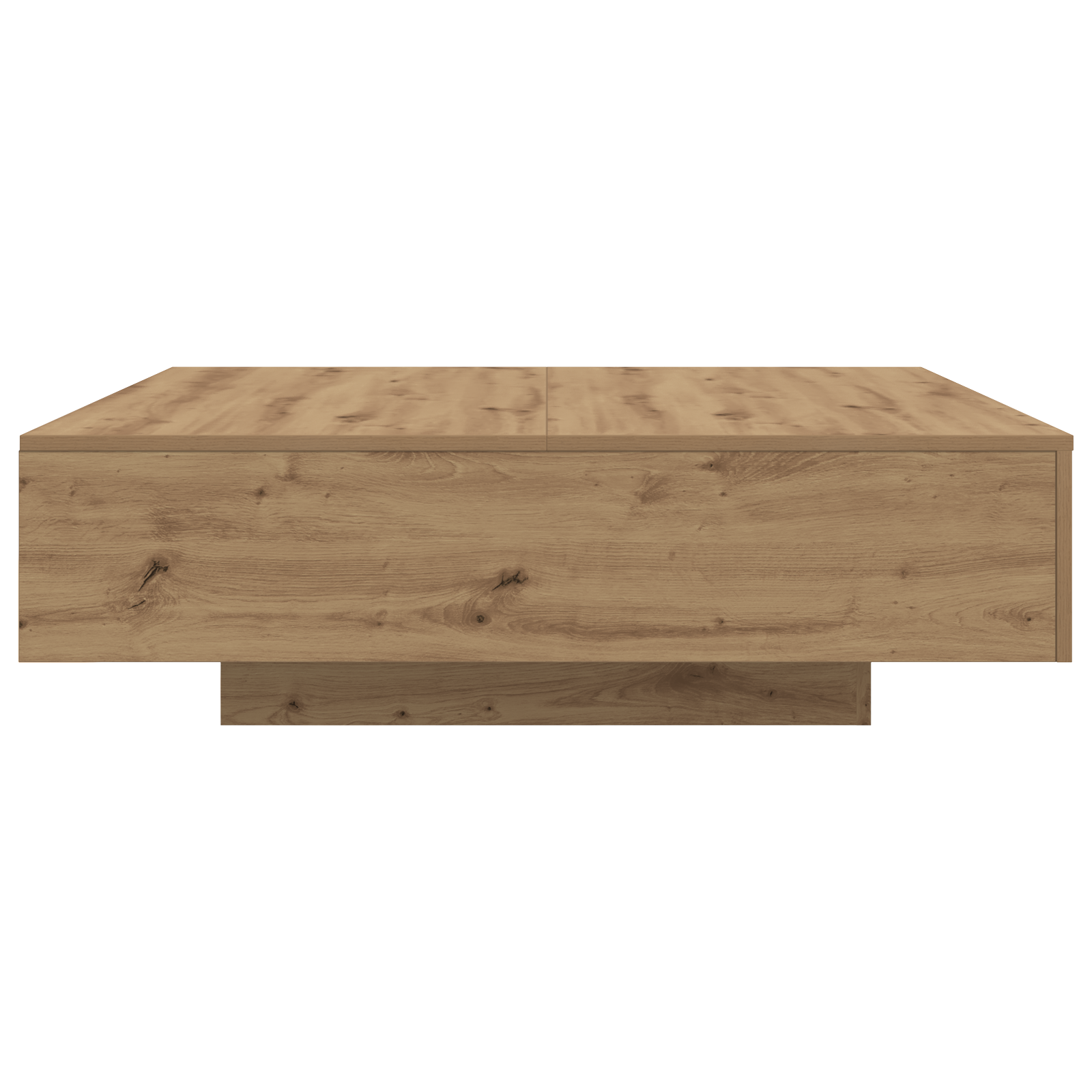Coffee Table with LED Lights Artisan Oak 100x100x31 cm - Image 7