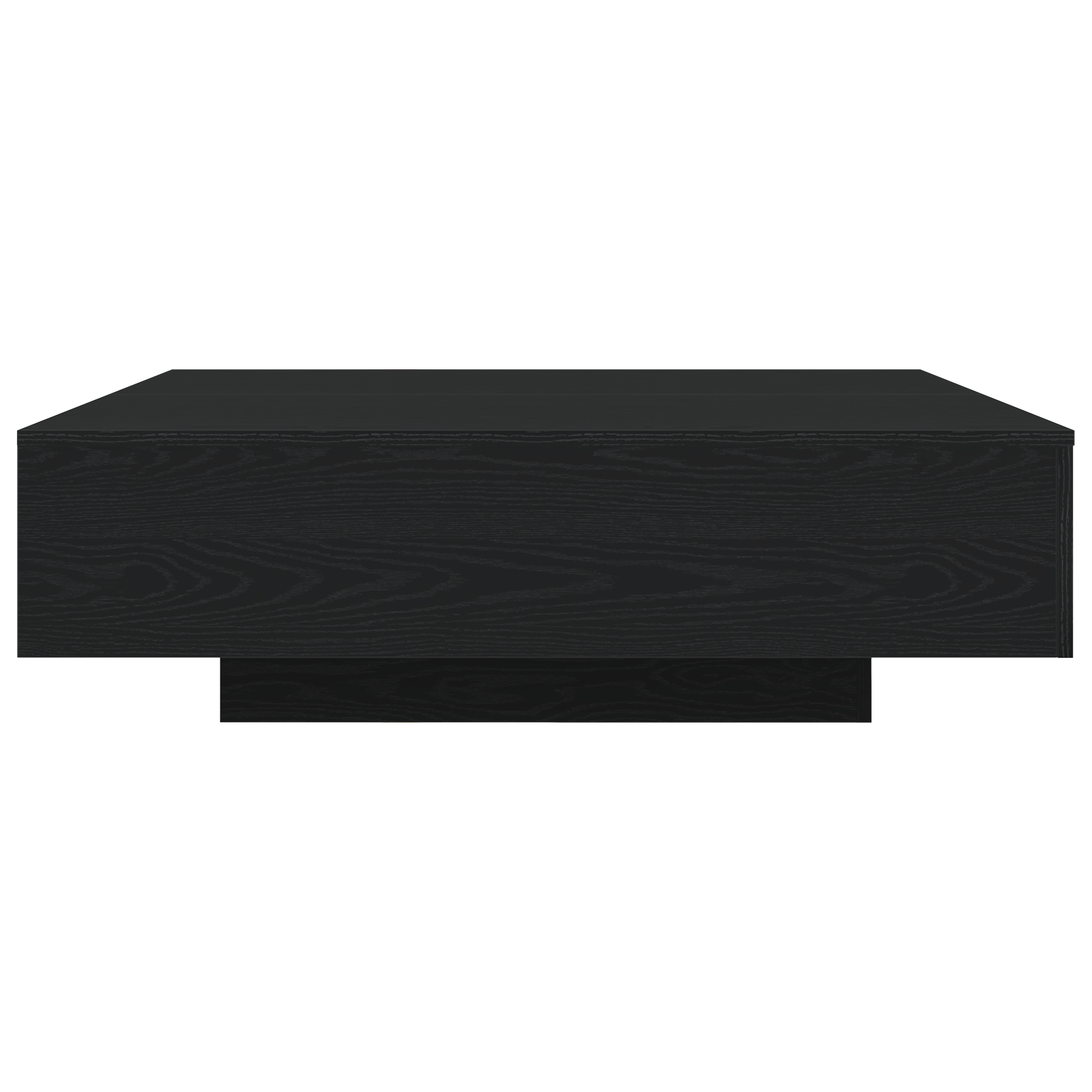 Coffee Table with LED Lights Black Oak 100x100x31 cm - Image 6