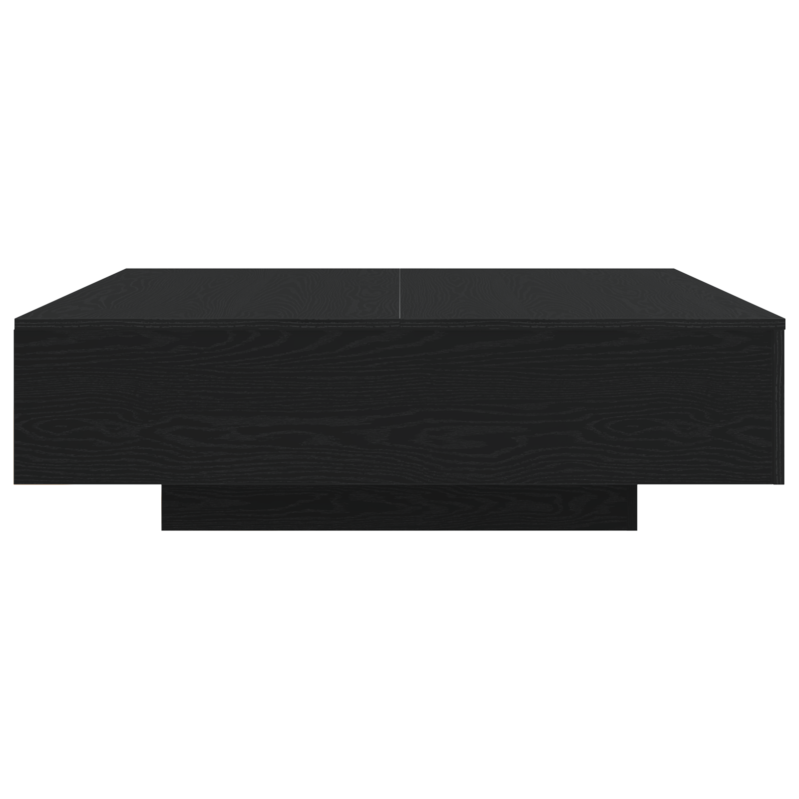 Coffee Table with LED Lights Black Oak 100x100x31 cm - Image 7