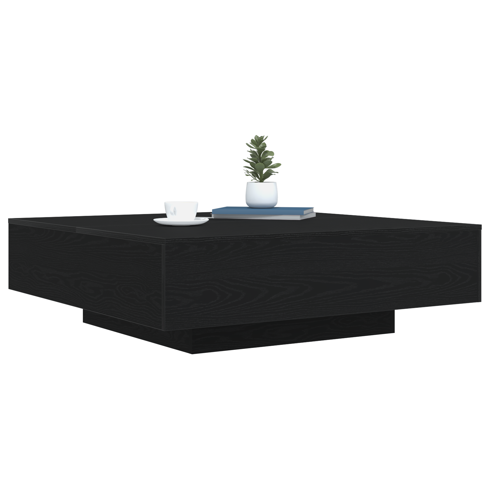 Thumbnail - vidaXL Couchtisch Schwarze Eiche 100 x 100 x 31 cm Holzwerkstoff