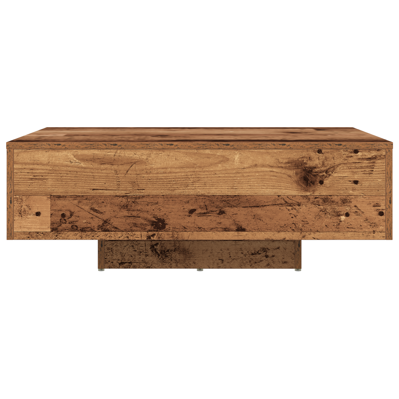Coffee Table with LED Lights Old Wood 85x55x31 cm - Image 6