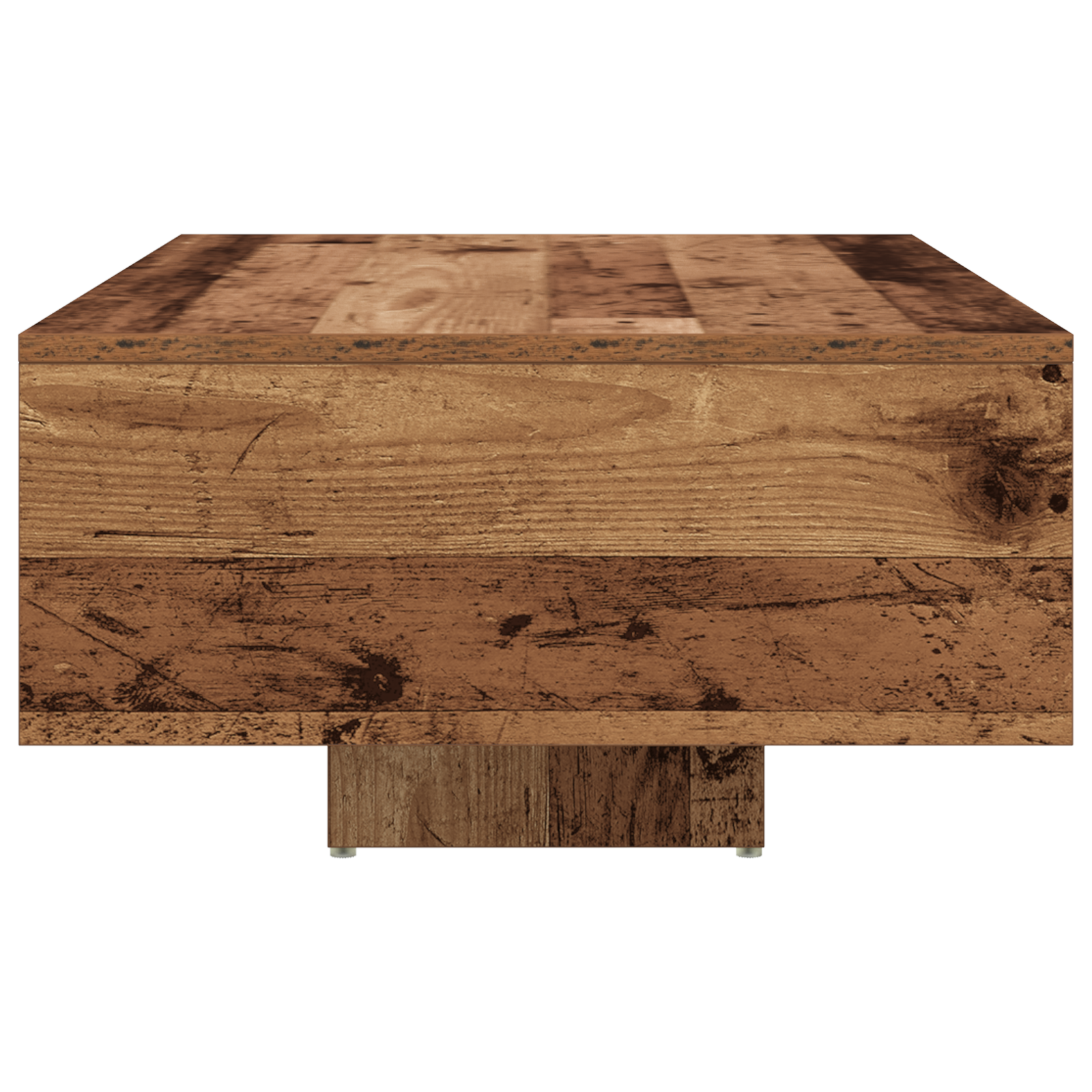 Coffee Table with LED Lights Old Wood 85x55x31 cm - Image 7