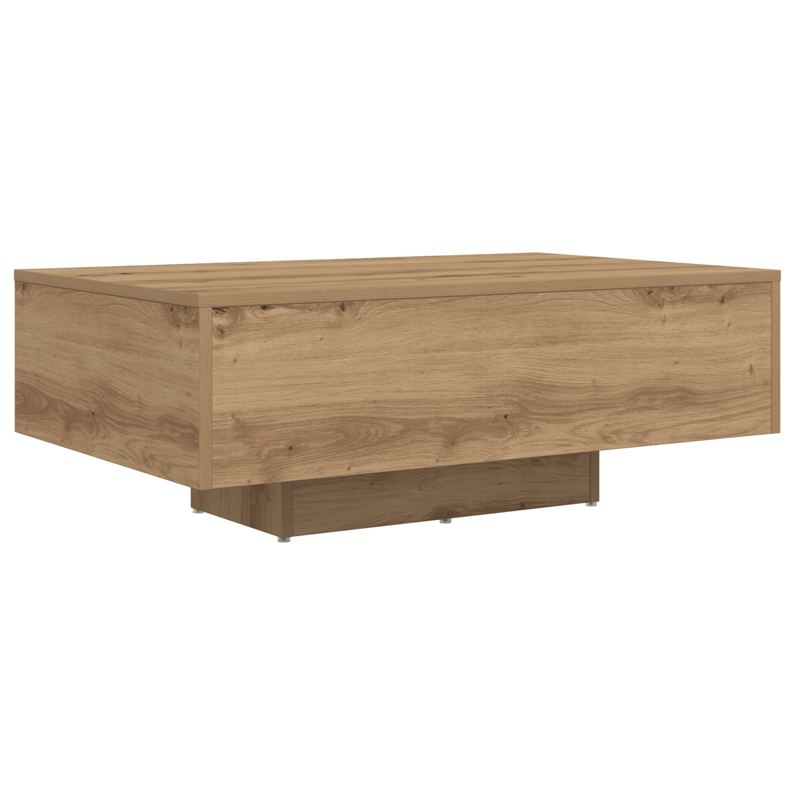 Coffee Table with LED Lights Artisan Oak 85x55x31 cm - Image 5
