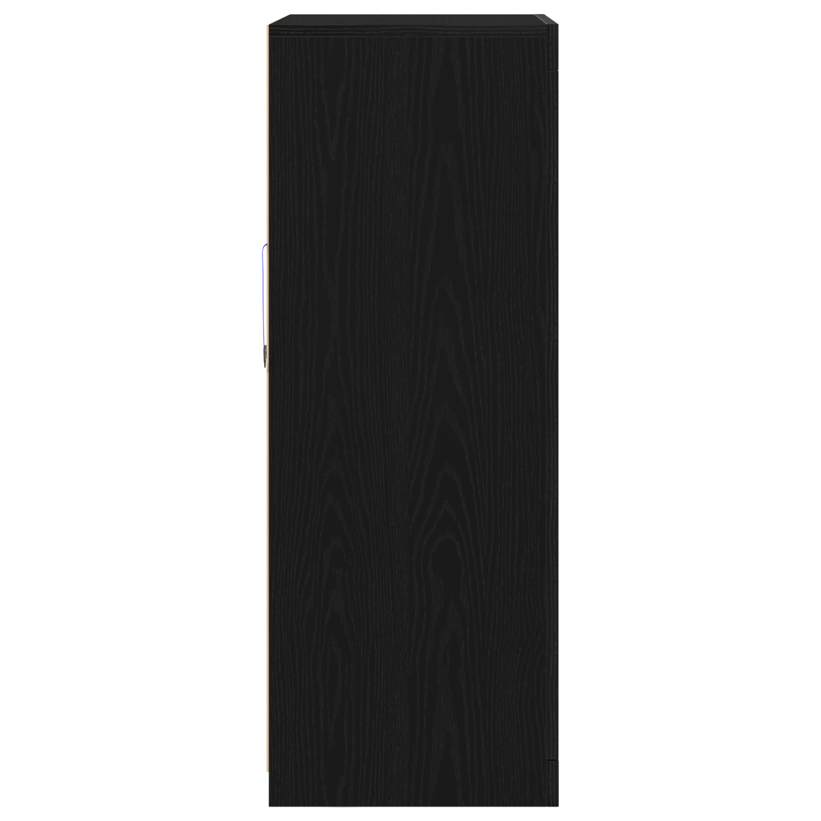 Sideboard with LED Lights Black Oak 60,5x37x100 cm - Image 7