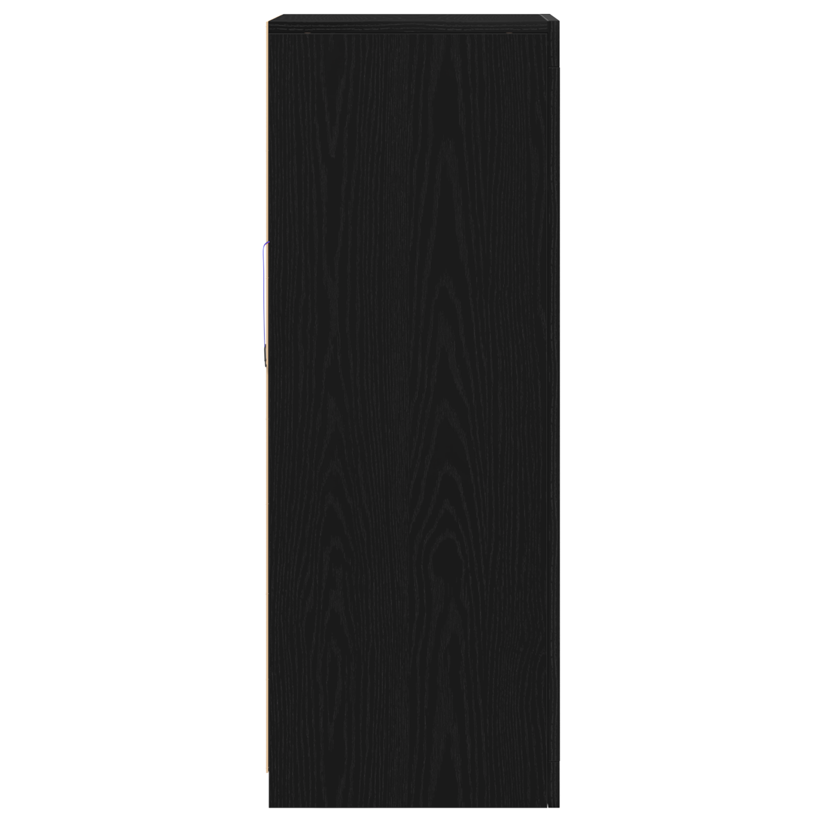 Sideboard with LED Lights Black Oak 41x37x100 cm - Image 7