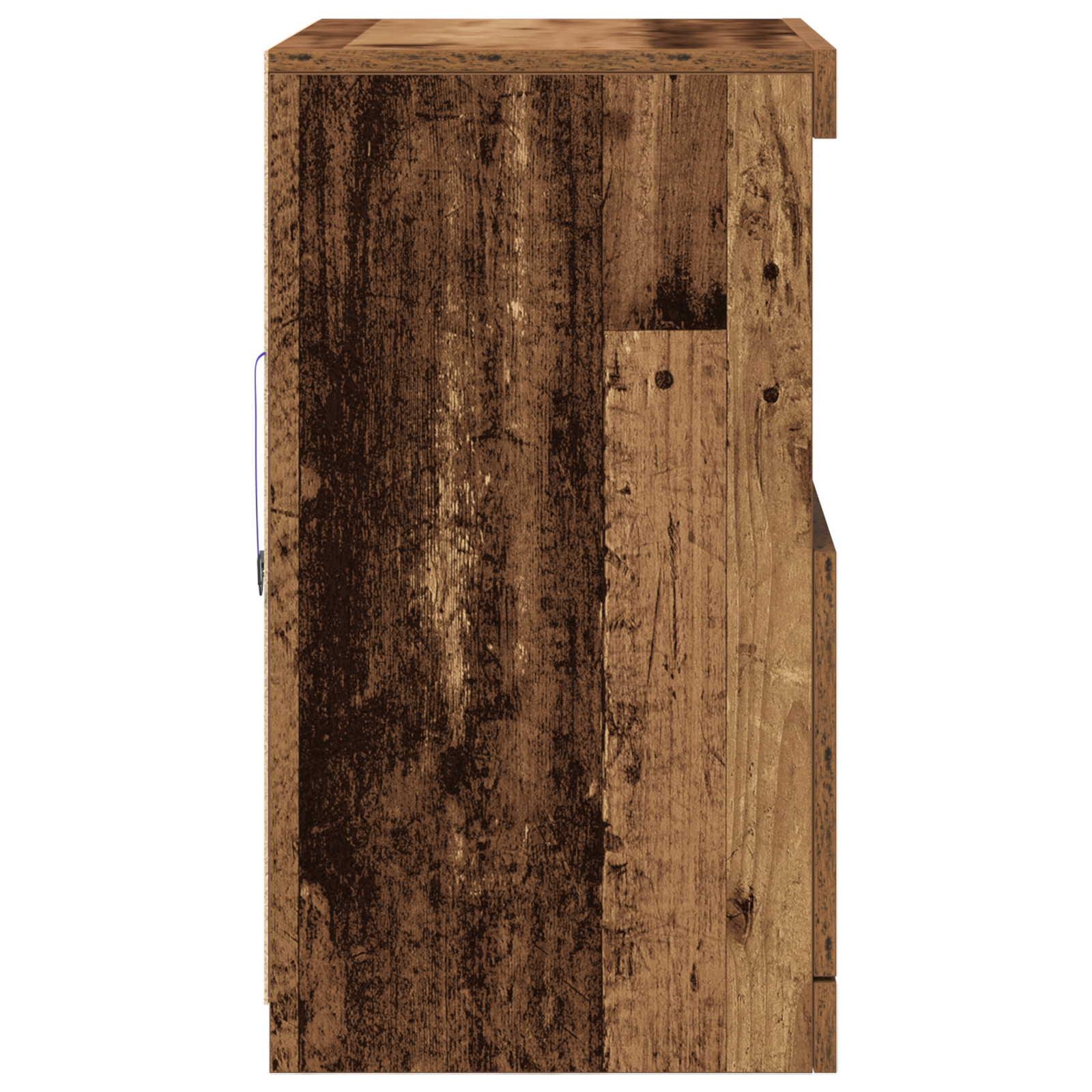 Sideboard with LED Lights Old Wood 60x37x67 cm - Image 7