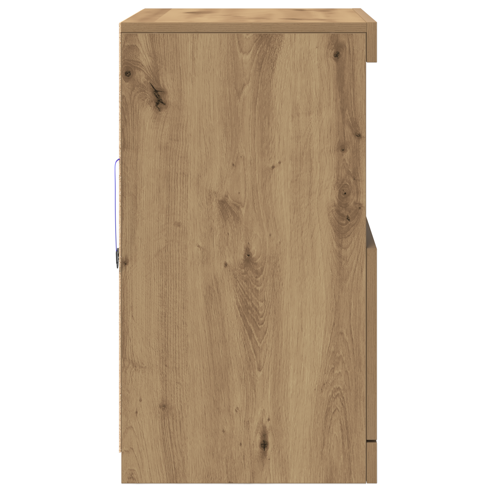 Sideboard with LED Lights Artisan Oak 60x37x67 cm - Image 7