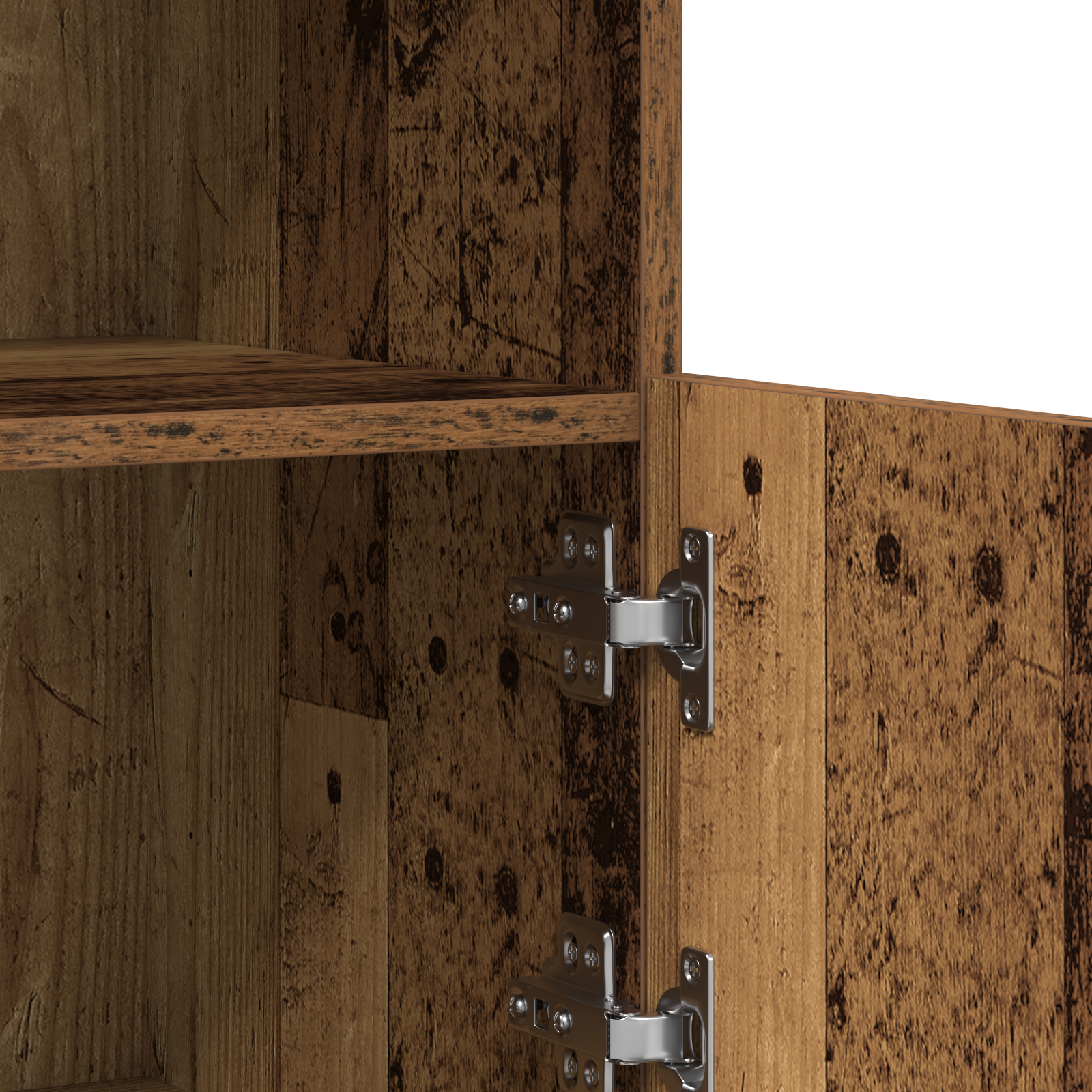 Sideboard with LED Lights Old Wood 81x37x67 cm - Image 9