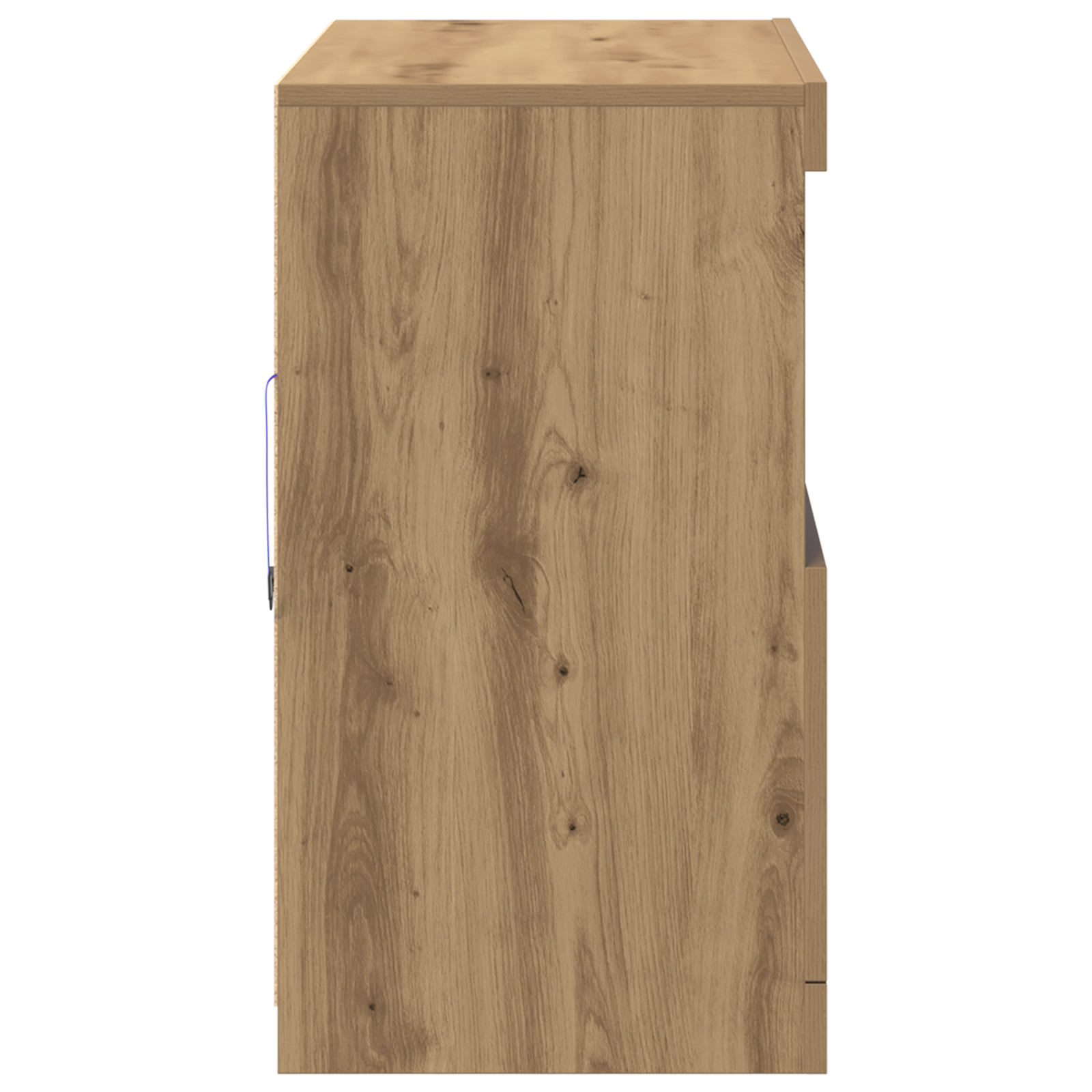 Sideboard with LED Lights Artisan Oak 81x37x67 cm - Image 6