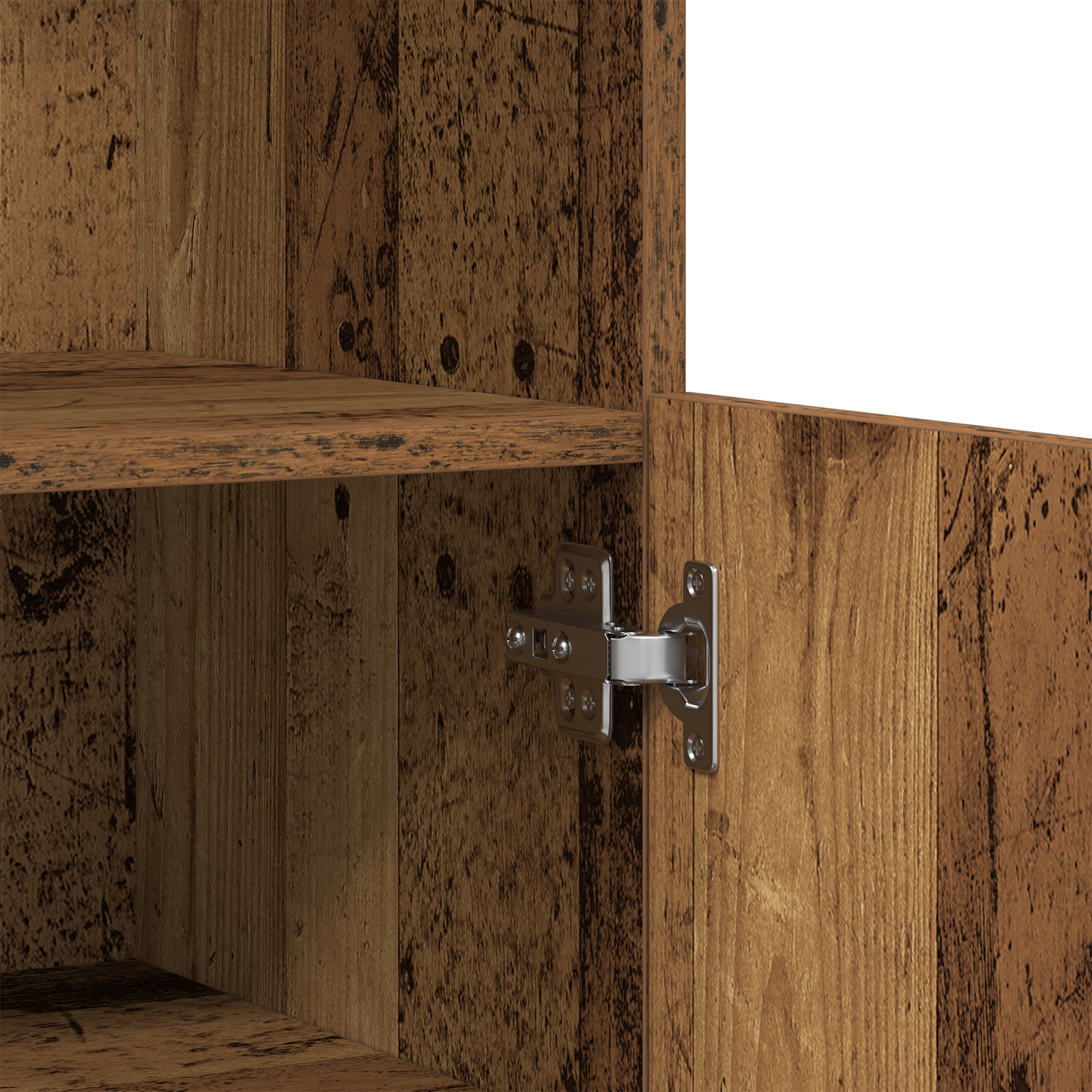 Sideboard with LED Lights Old Wood 60x37x100 cm - Image 10