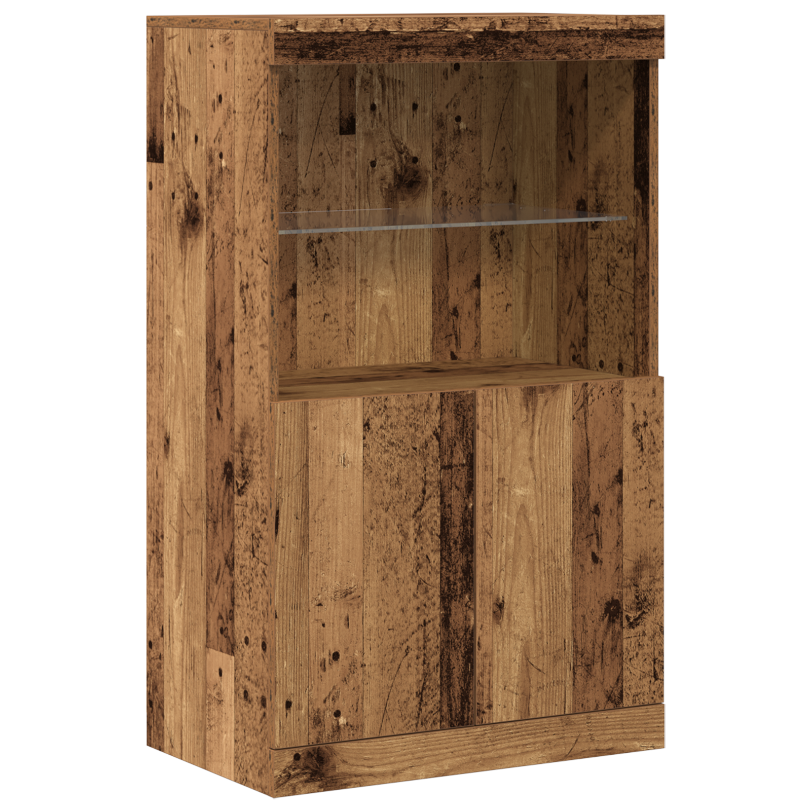 Thumbnail - vidaXL Sideboard mit LED-Leuchten Altholz 60x37x100 cm
