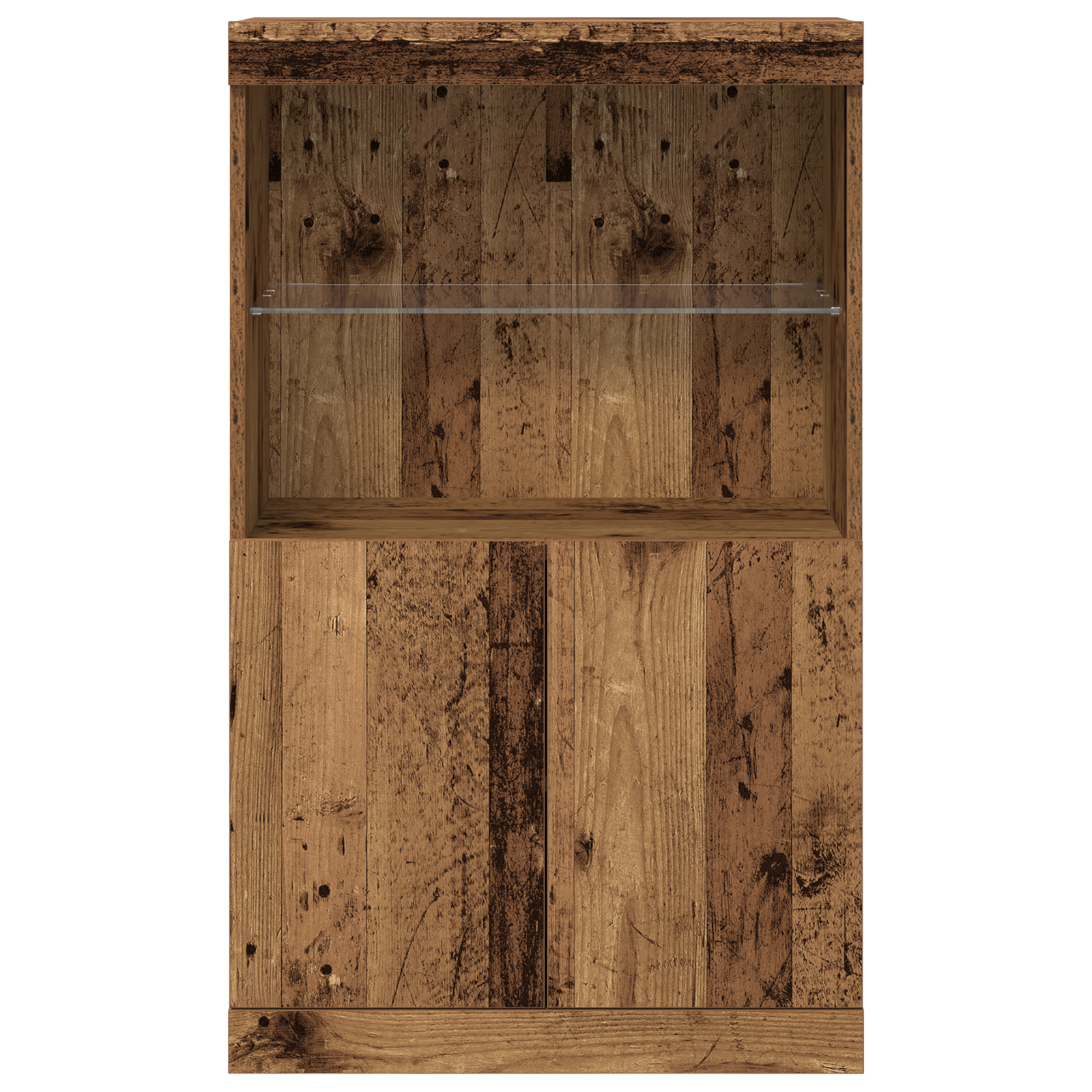 Sideboard with LED Lights Old Wood 60x37x100 cm - Image 6