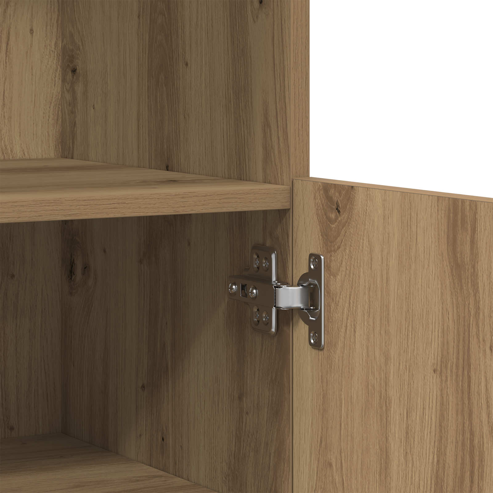 Sideboard with LED Lights Artisan Oak 60x37x100 cm - Image 10