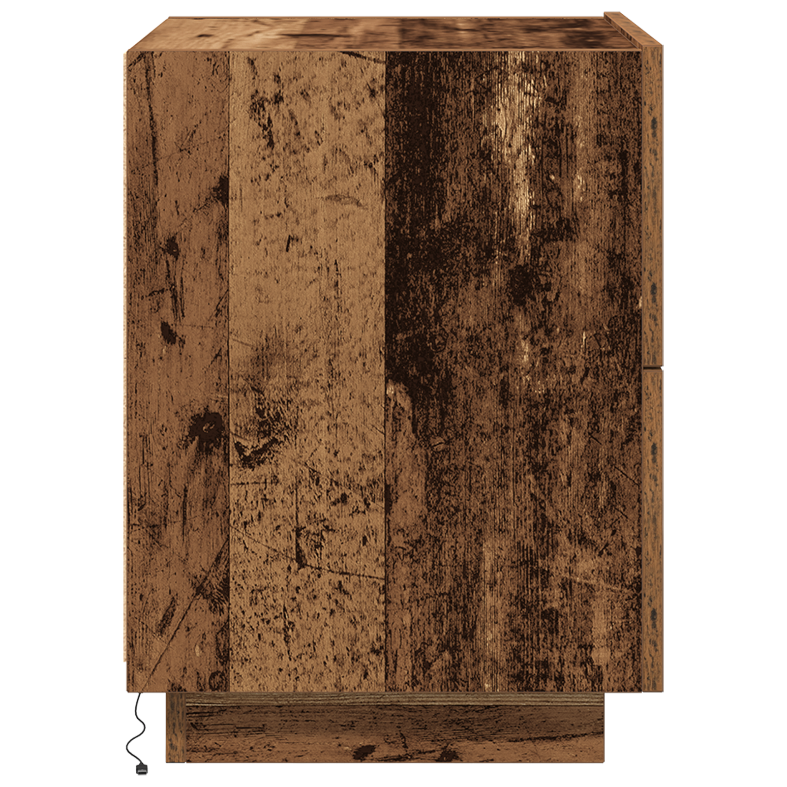 Bedside Cabinet with LED Lights Old Wood 45x40x55 cm - Image 7