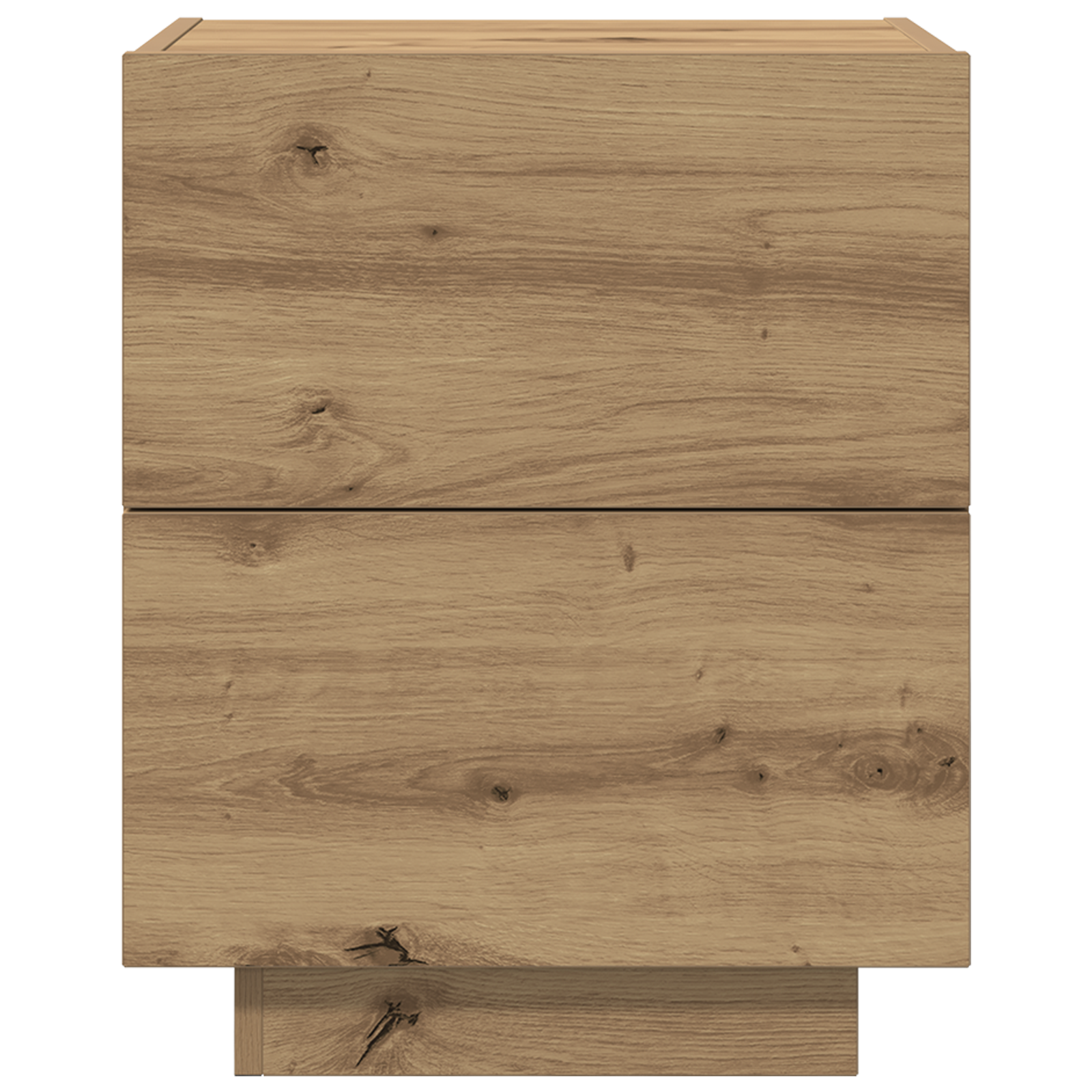 Bedside Cabinet with LED Lights Artisan Oak 45x40x55 cm - Image 6