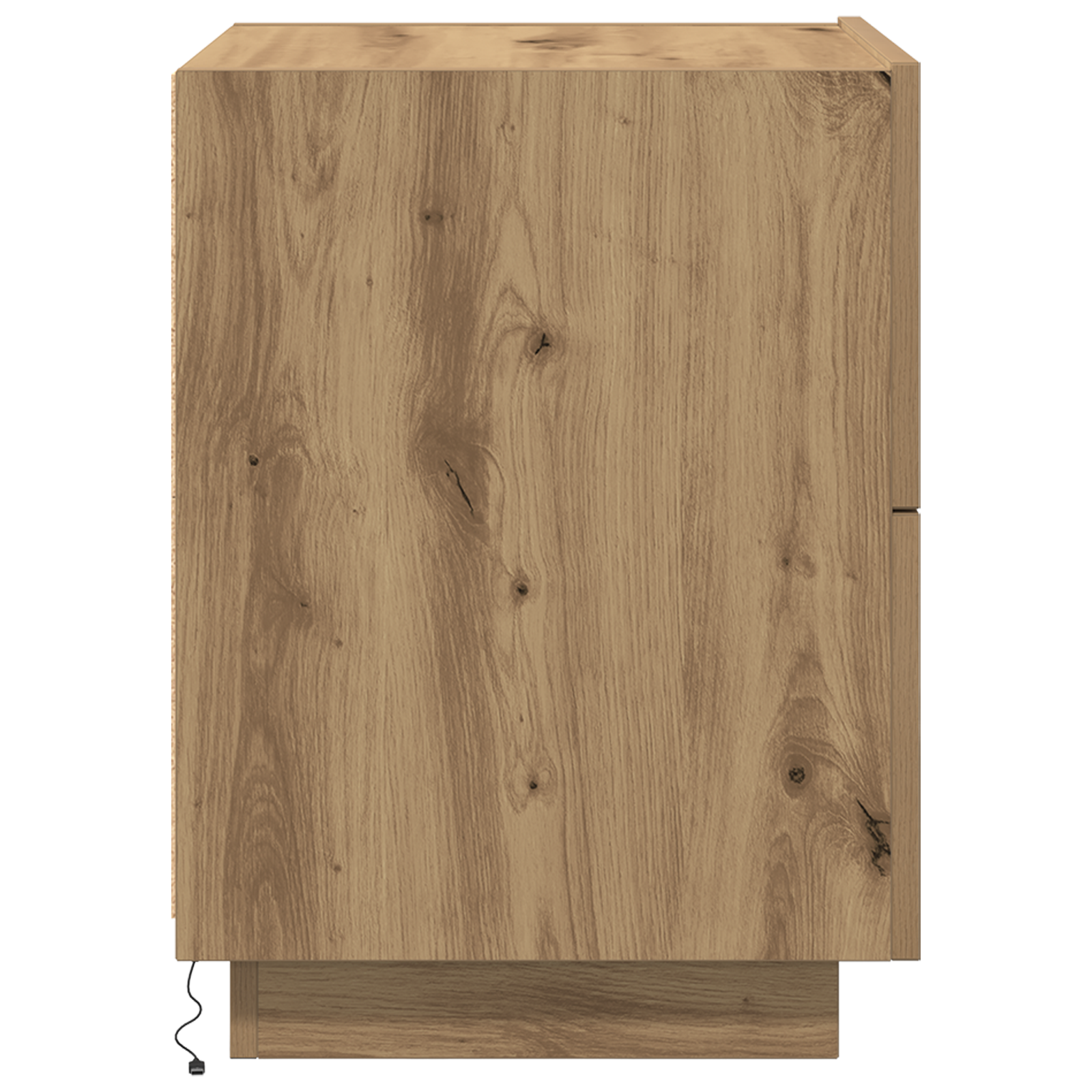 Bedside Cabinet with LED Lights Artisan Oak 45x40x55 cm - Image 7