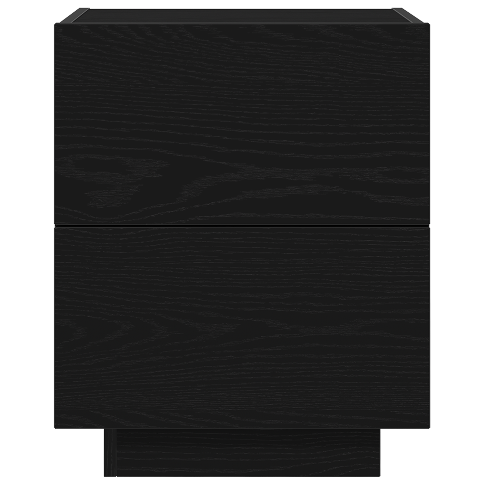 Bedside Cabinets with LED Lights 2 pcs Black Oak 45x40x55 cm - Image 8