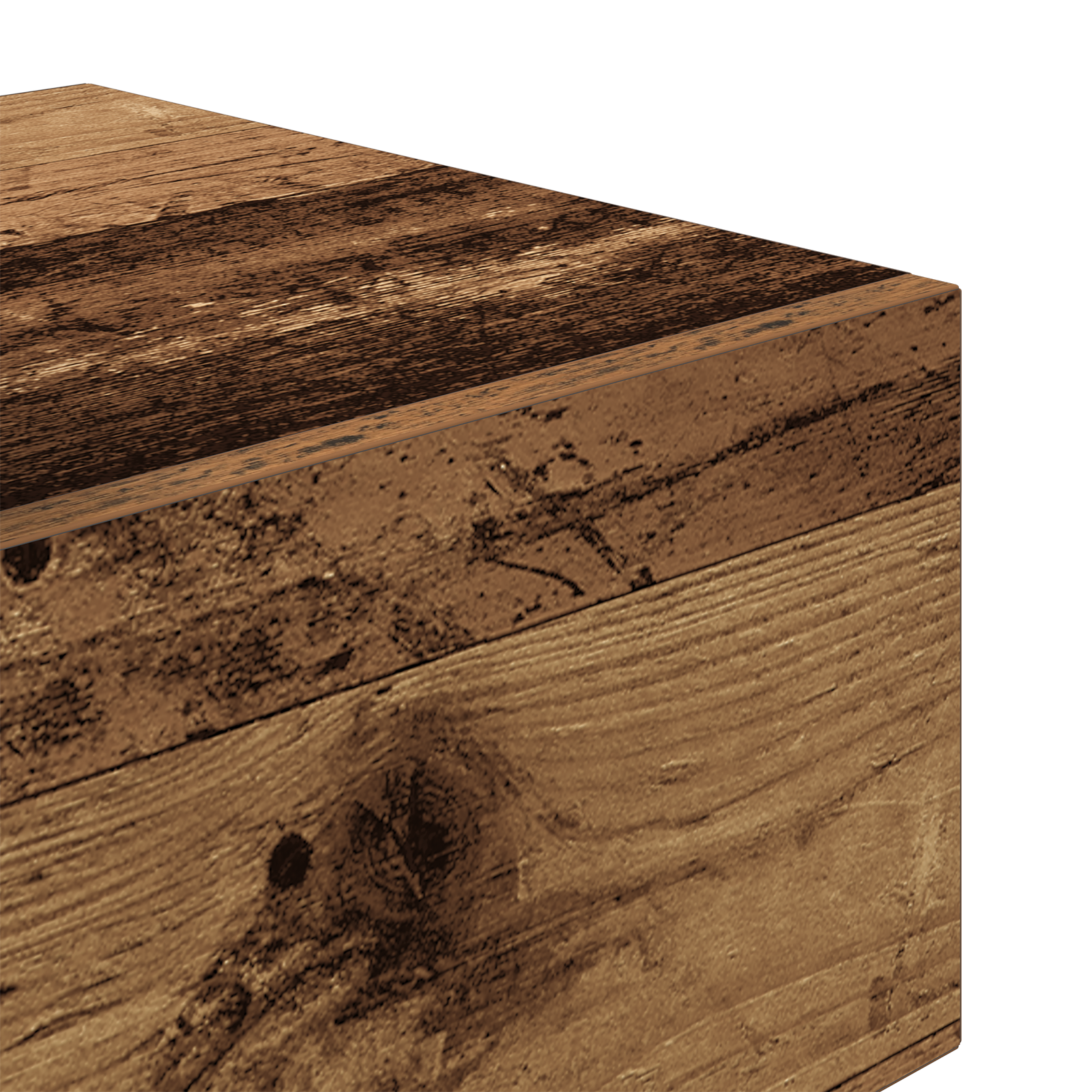 Bedside Cabinet with LED Lights Old Wood 100x36x49 cm - Image 11