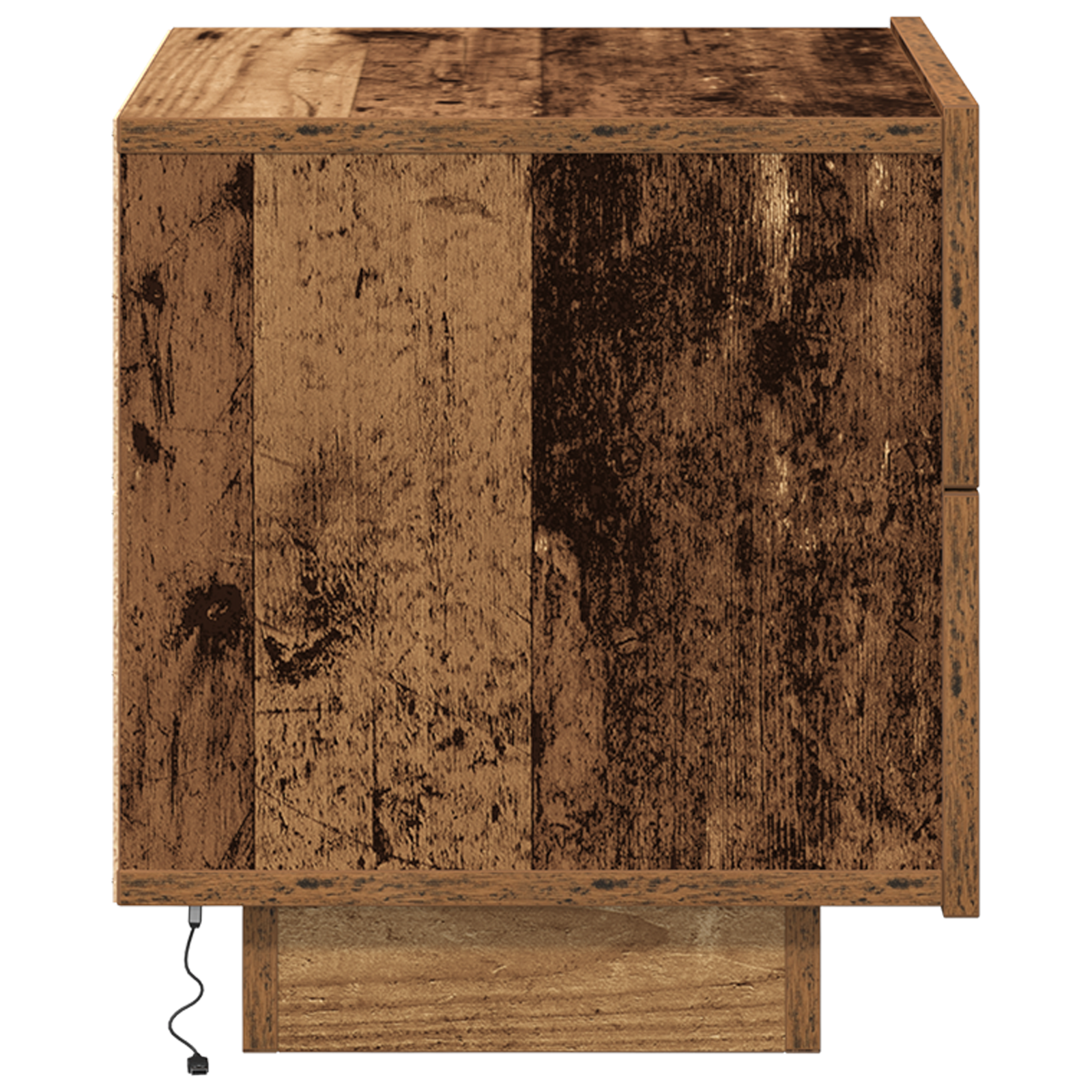 Bedside Cabinet with LED Lights Old Wood 100x36x49 cm - Image 7