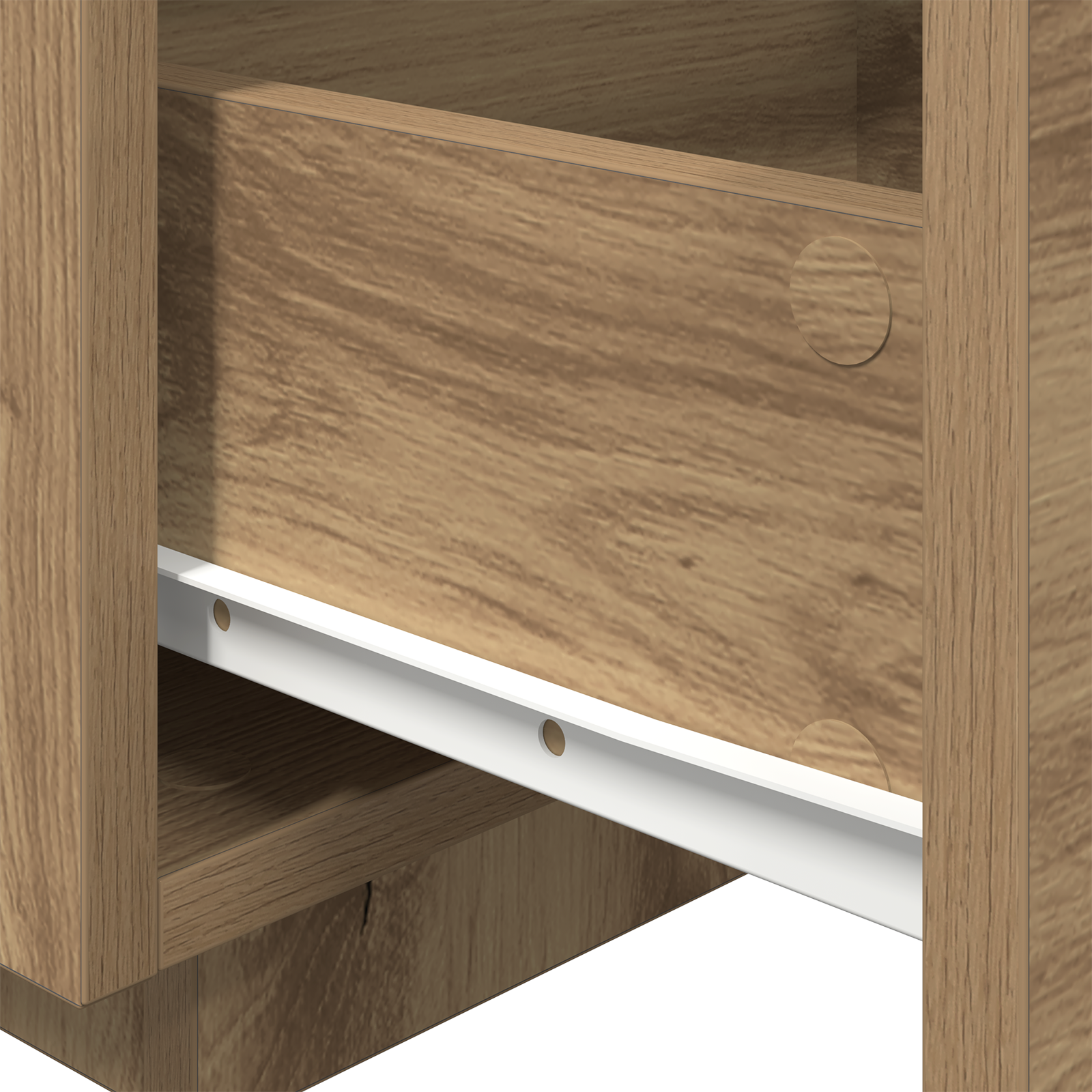 Bedside Cabinet with LED Lights Artisan Oak 40x39x37 cm - Image 9
