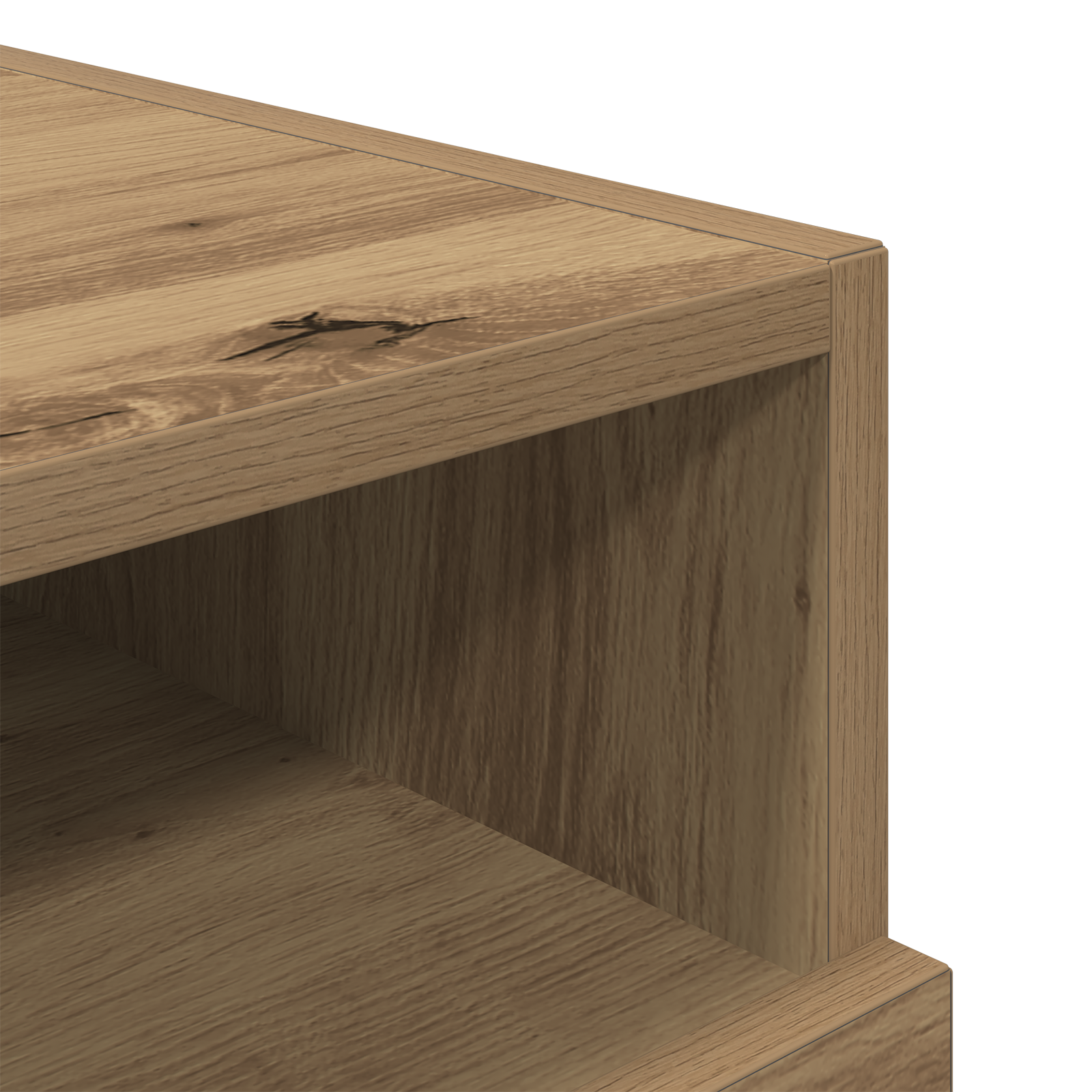 Bedside Cabinet with LED Lights Artisan Oak 40x39x37 cm - Image 11