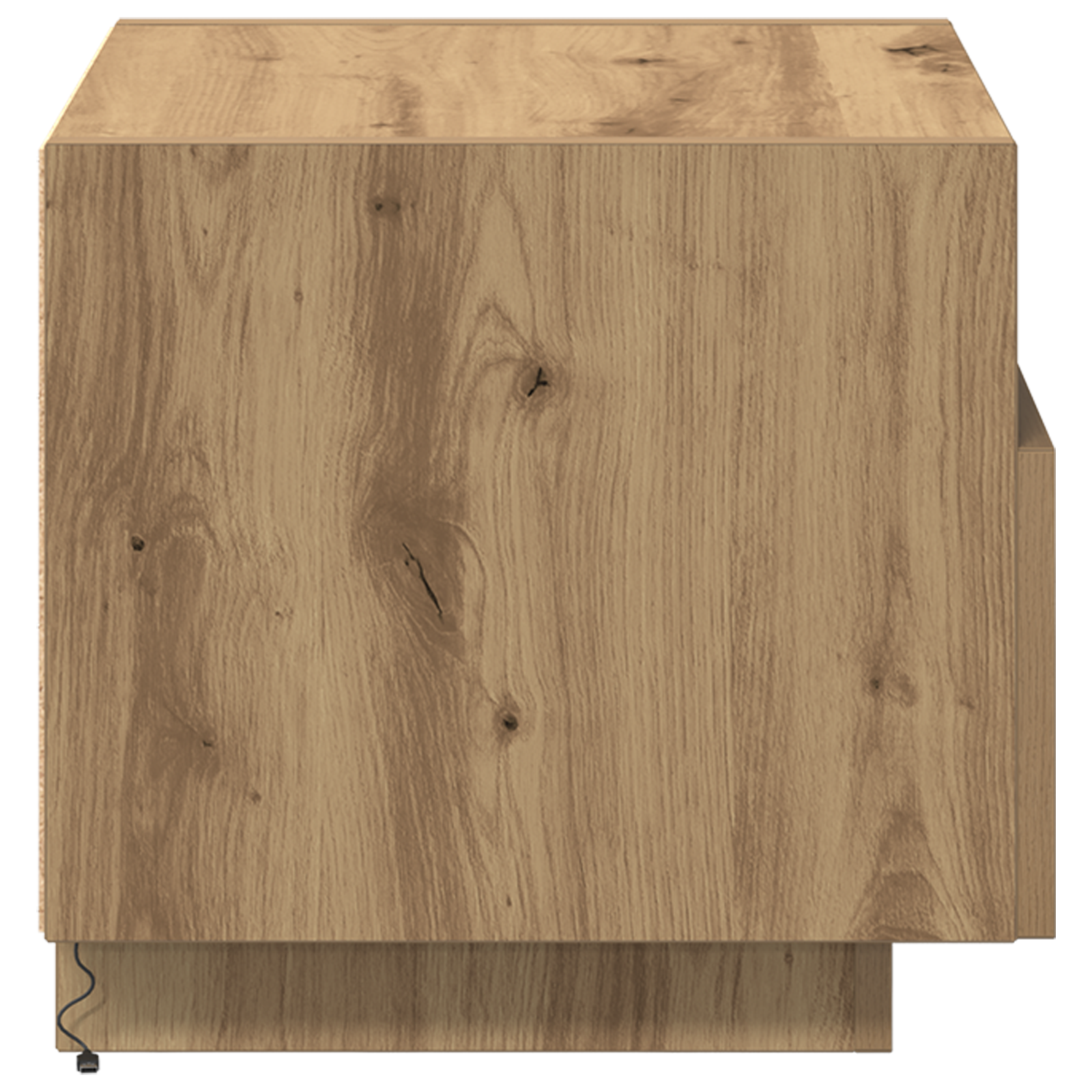 Bedside Cabinet with LED Lights Artisan Oak 40x39x37 cm - Image 7