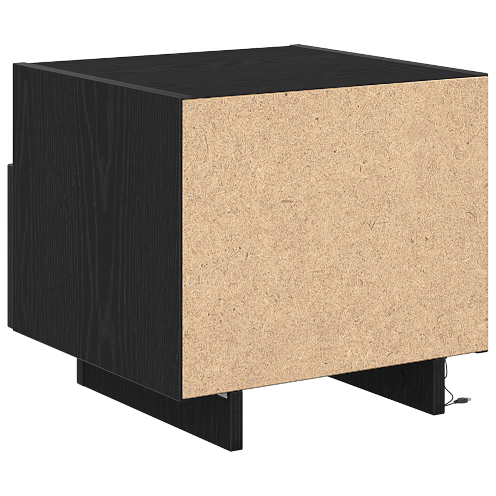 Bedside Cabinets with LED Lights 2 pcs Black Oak 40x39x37 cm - Image 10